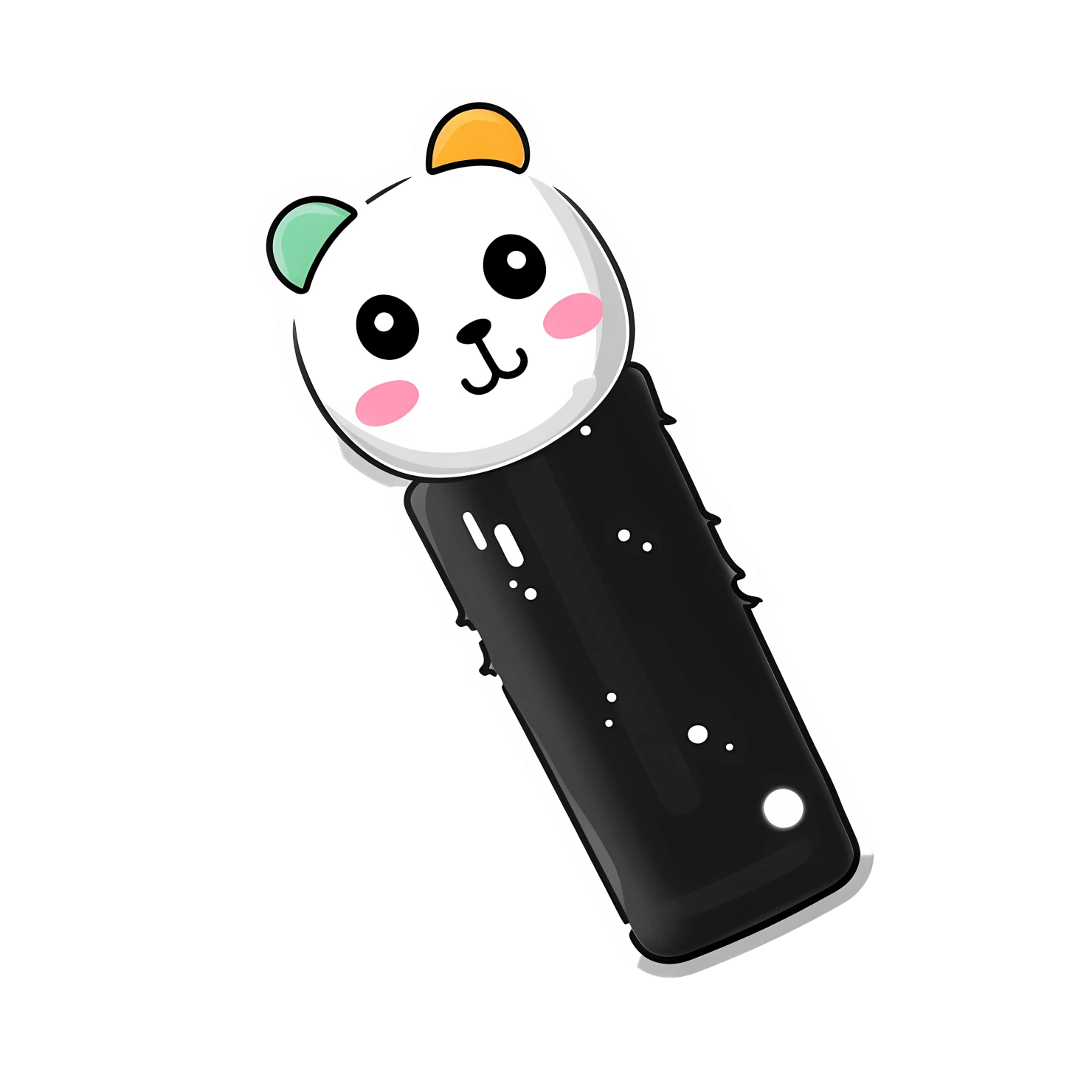 Kawaii marker sticker isolated on transparent background #28745