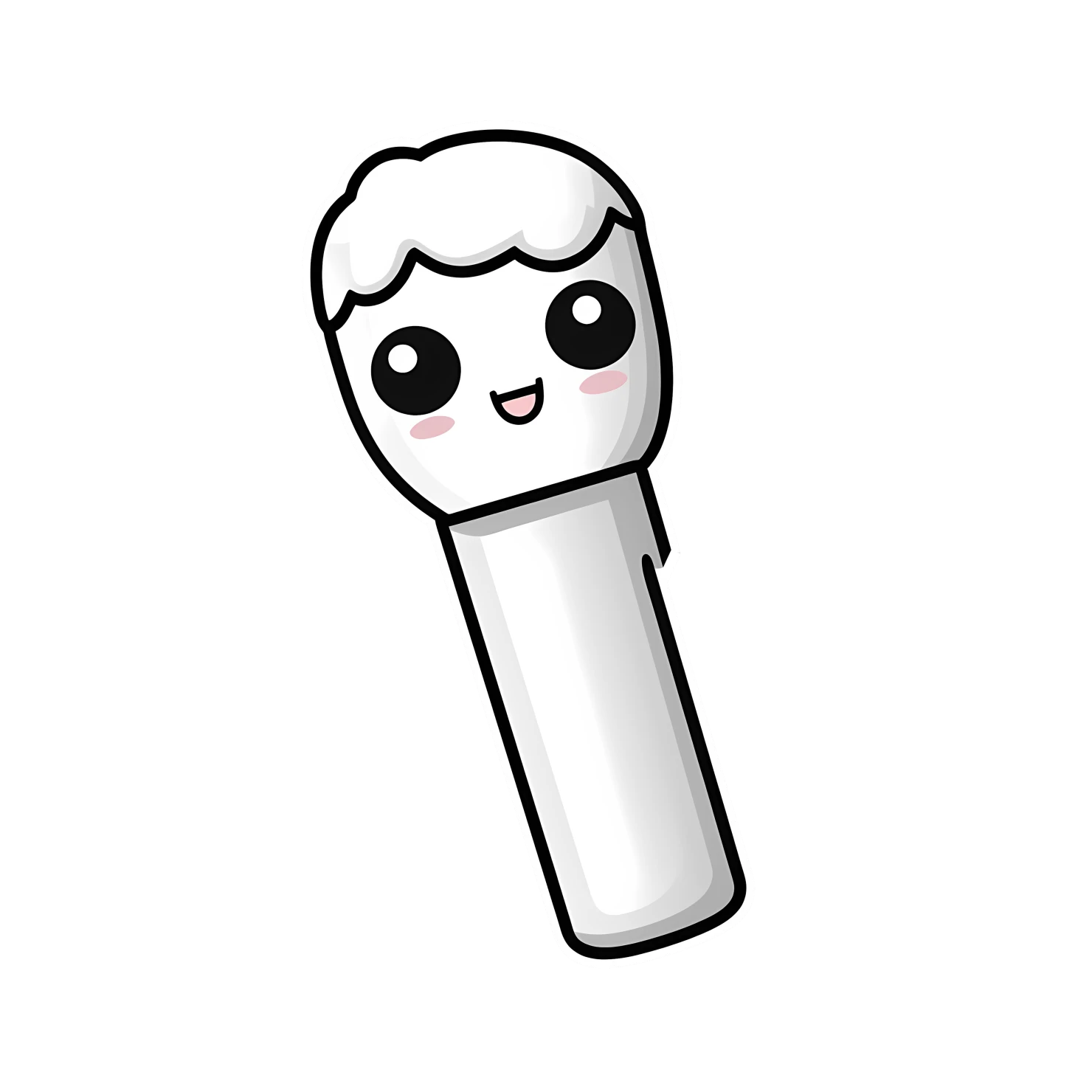 Kawaii marker sticker isolated on transparent background #28746