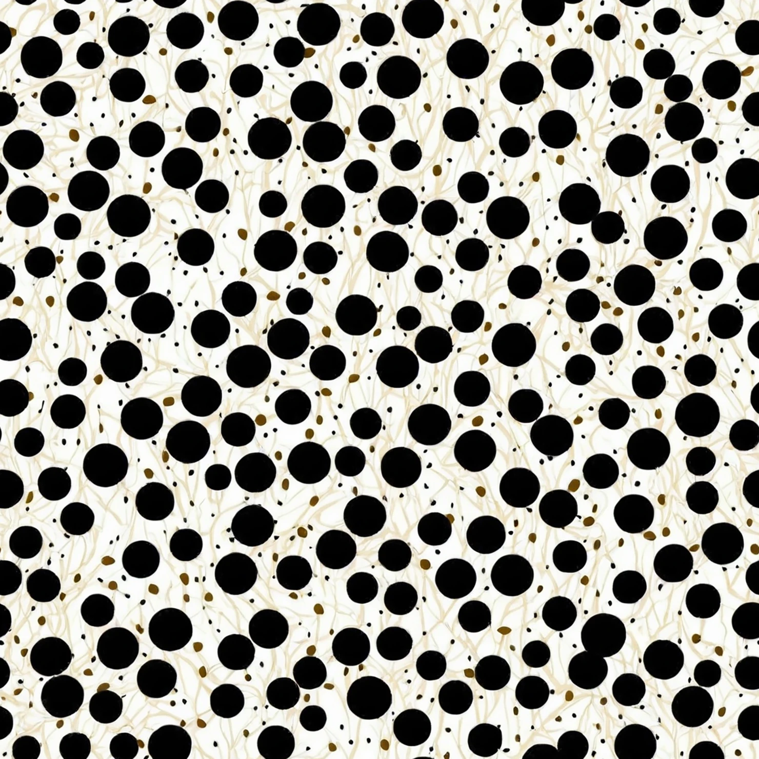 Black dots seamless pattern on a light color background #28848