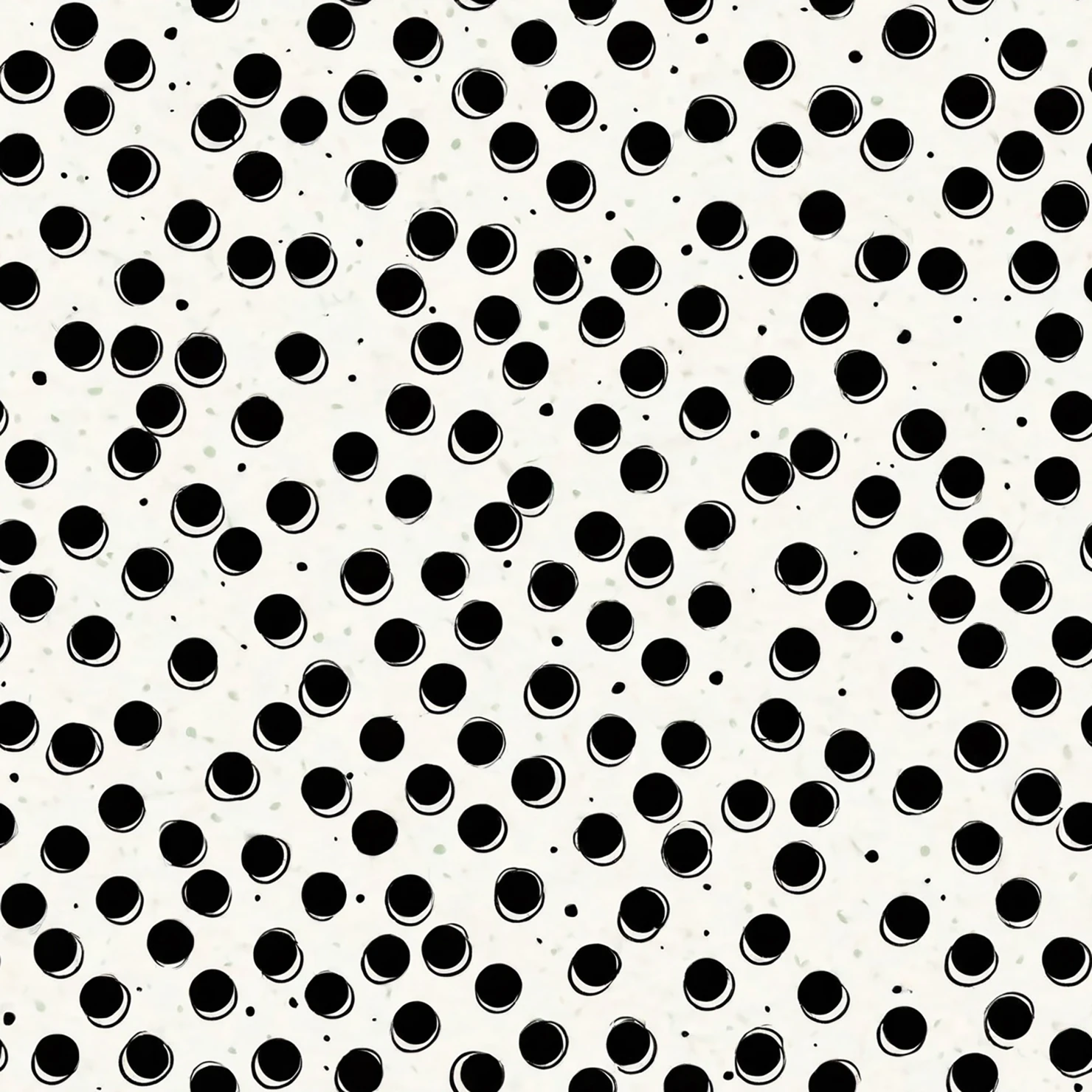 Black dots seamless pattern on a light color background #28850