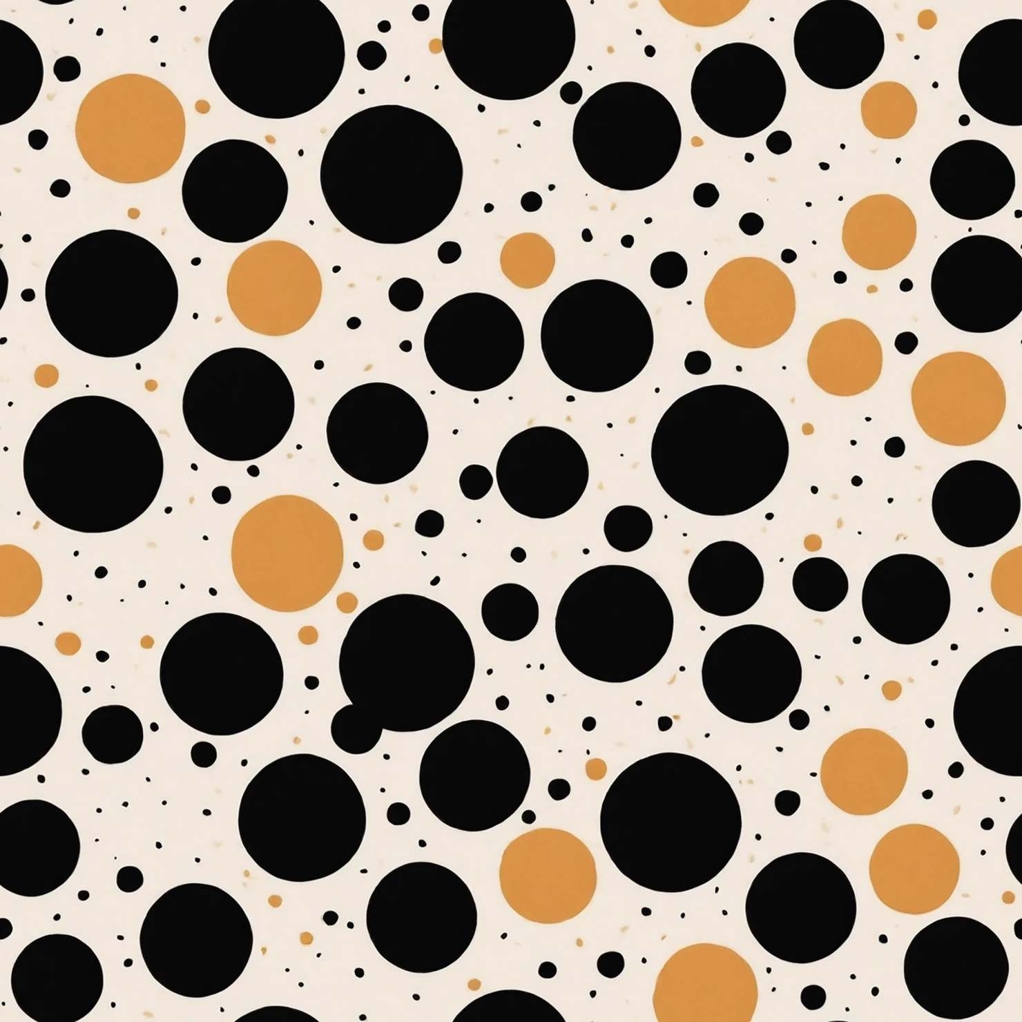 Black dots seamless pattern on a light color background #28851