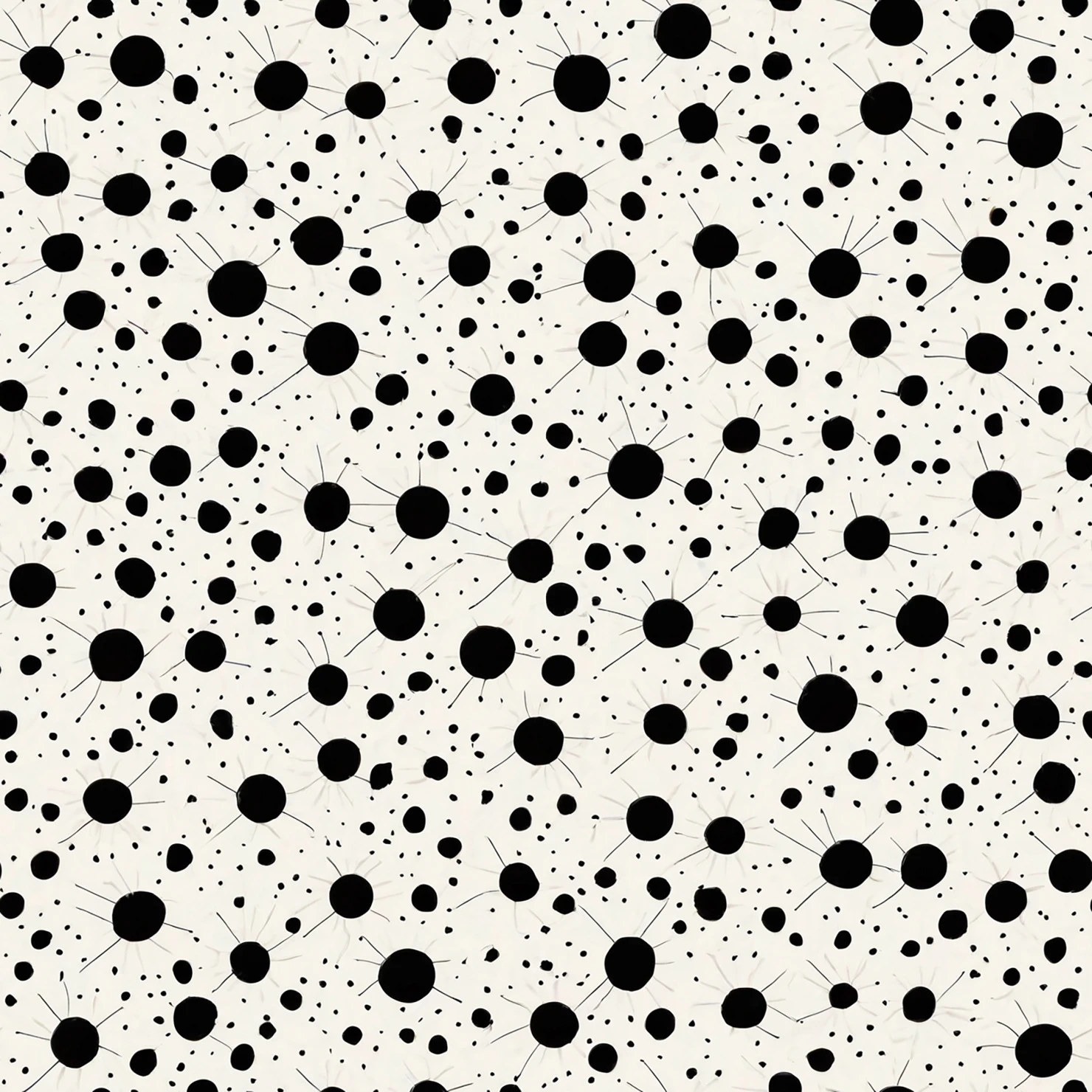 Black dots seamless pattern on a light color background #28866