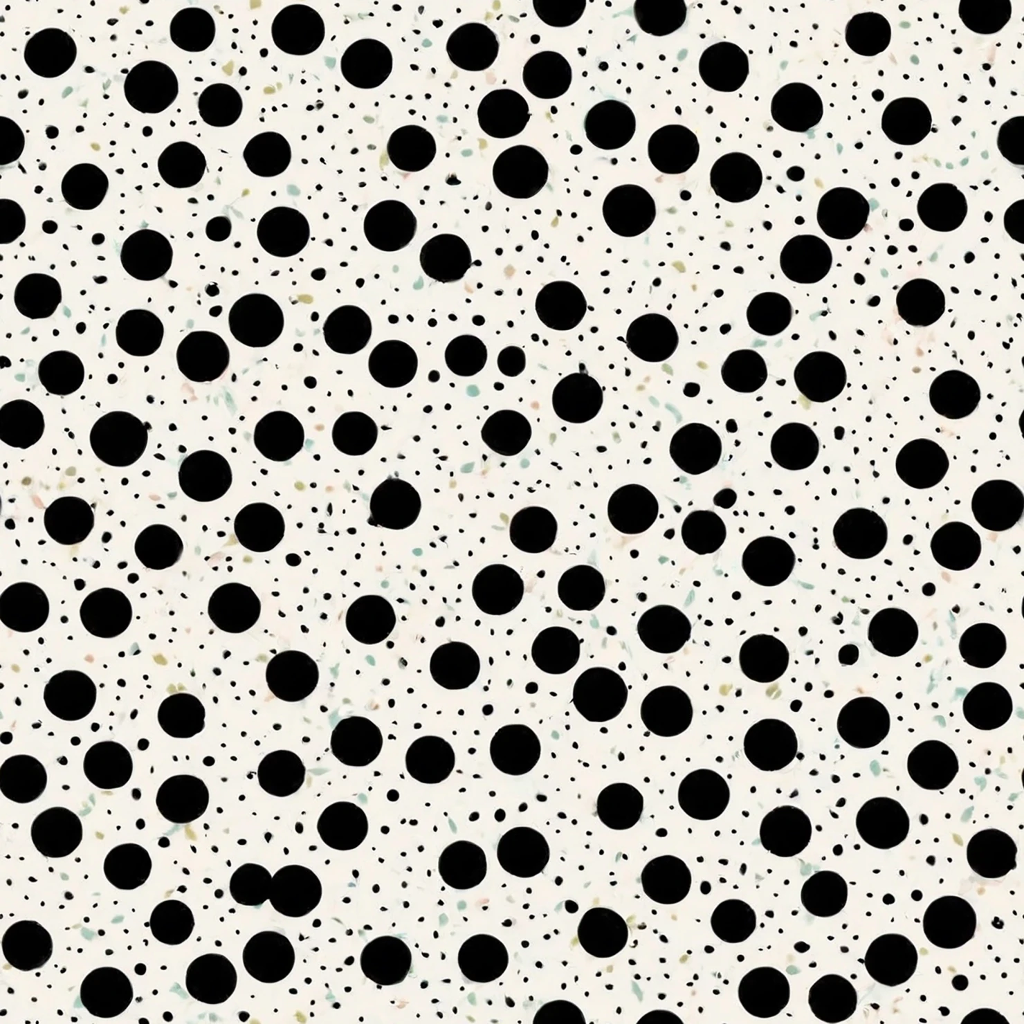 Black dots seamless pattern on a light color background #28884