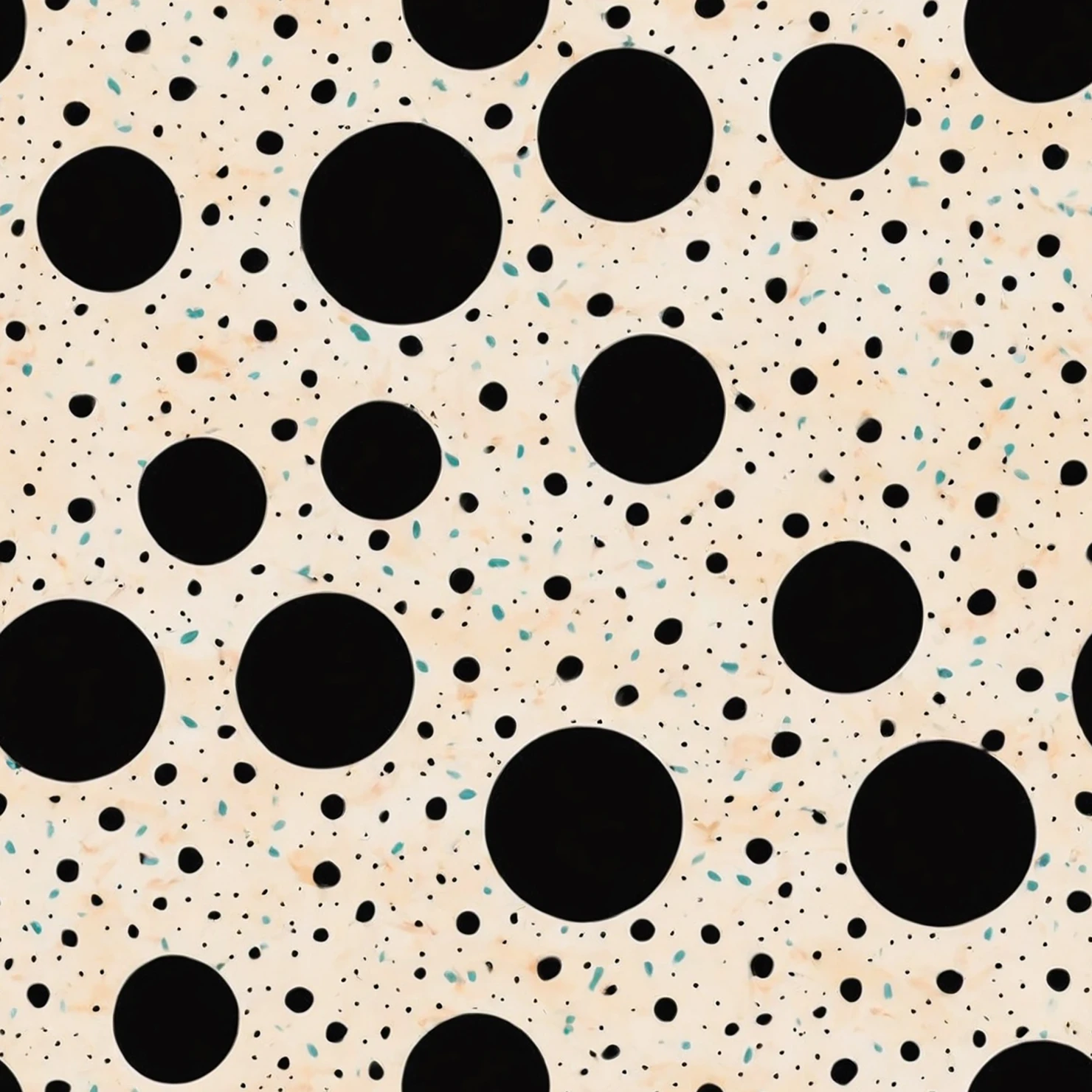 Black dots seamless pattern on a light color background #28895