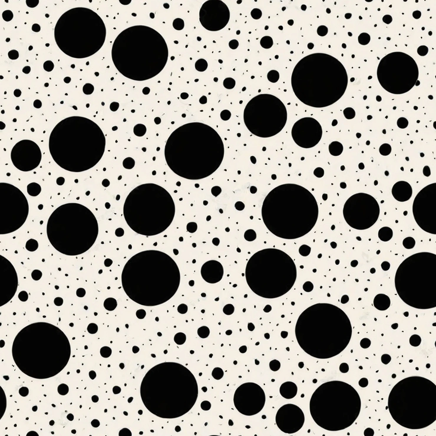 Black dots seamless pattern on a light color background #28896