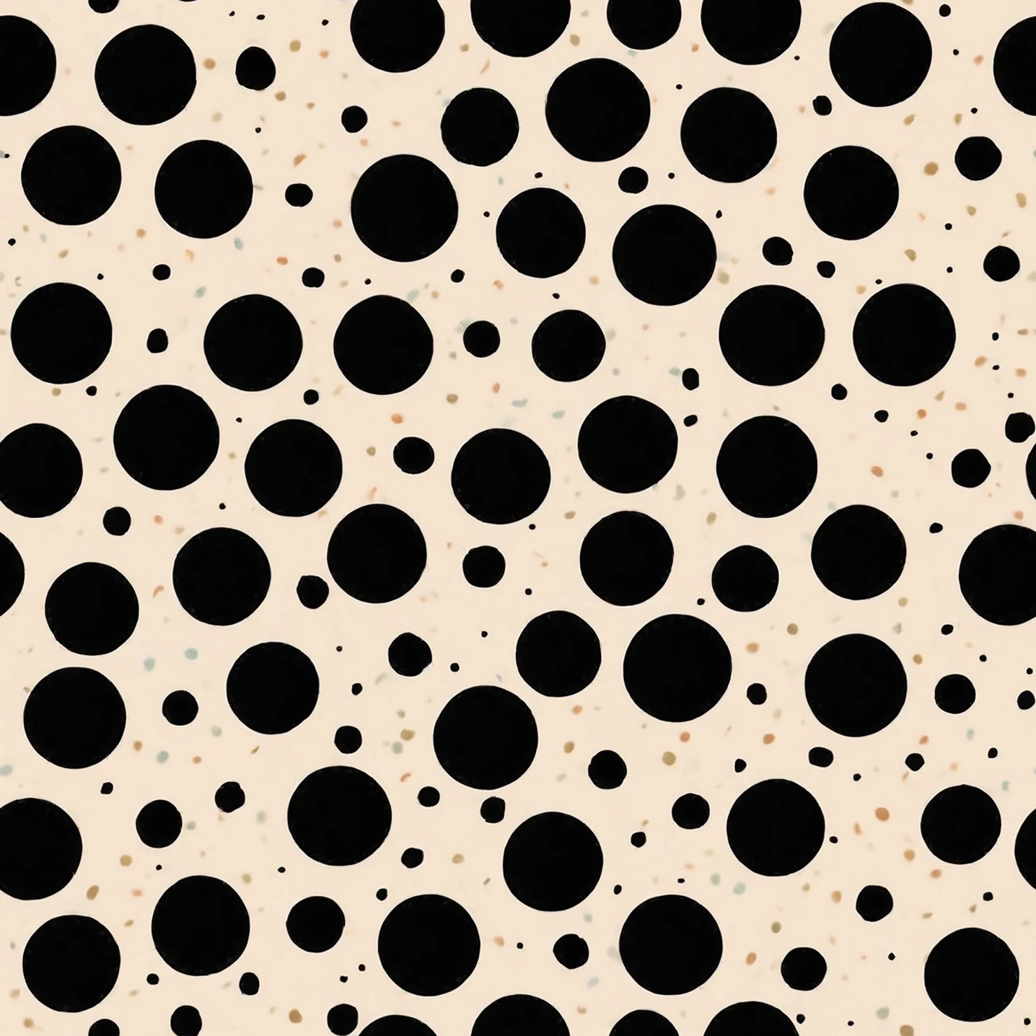 Black dots seamless pattern on a light color background #28923