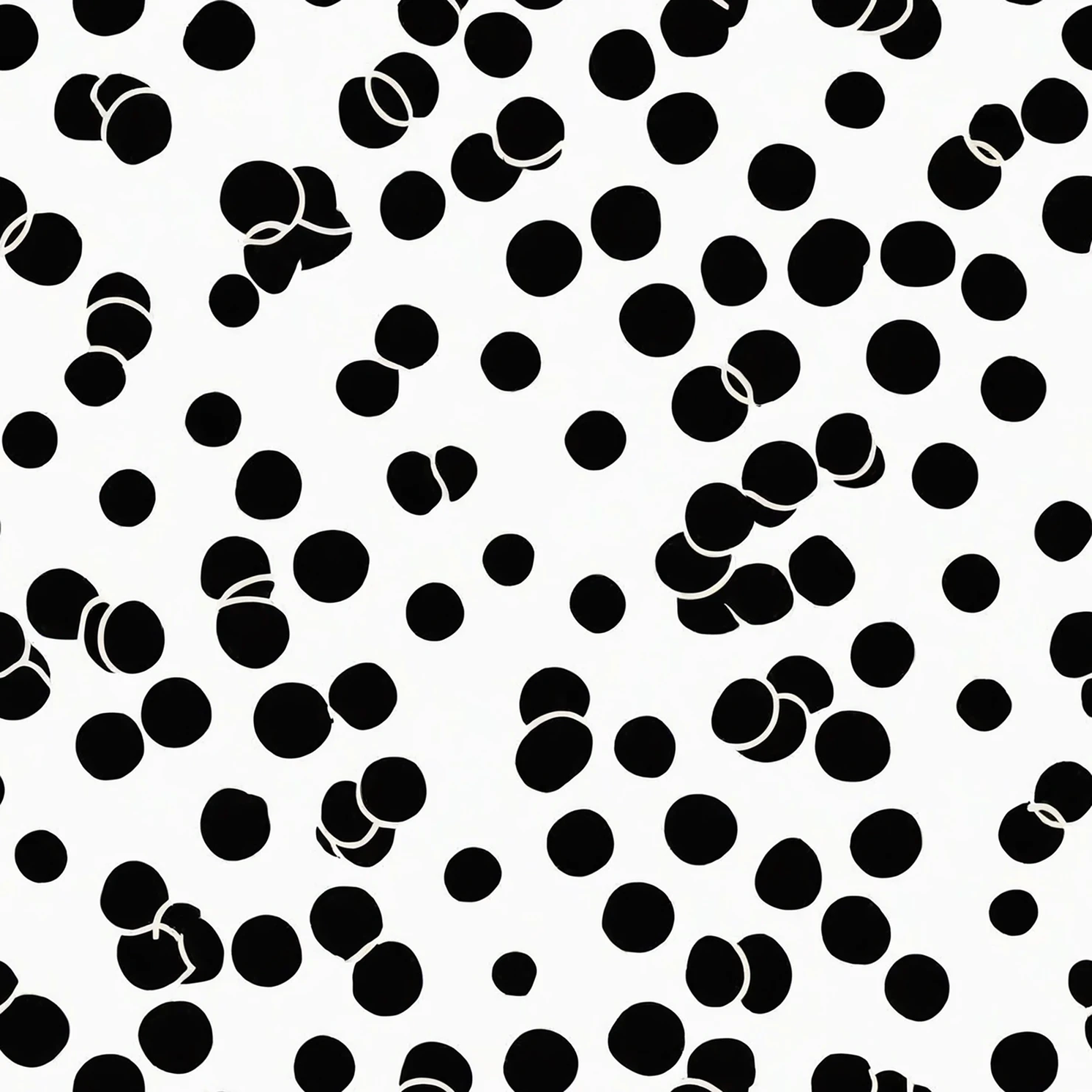 Black dots seamless pattern on a light color background #28943