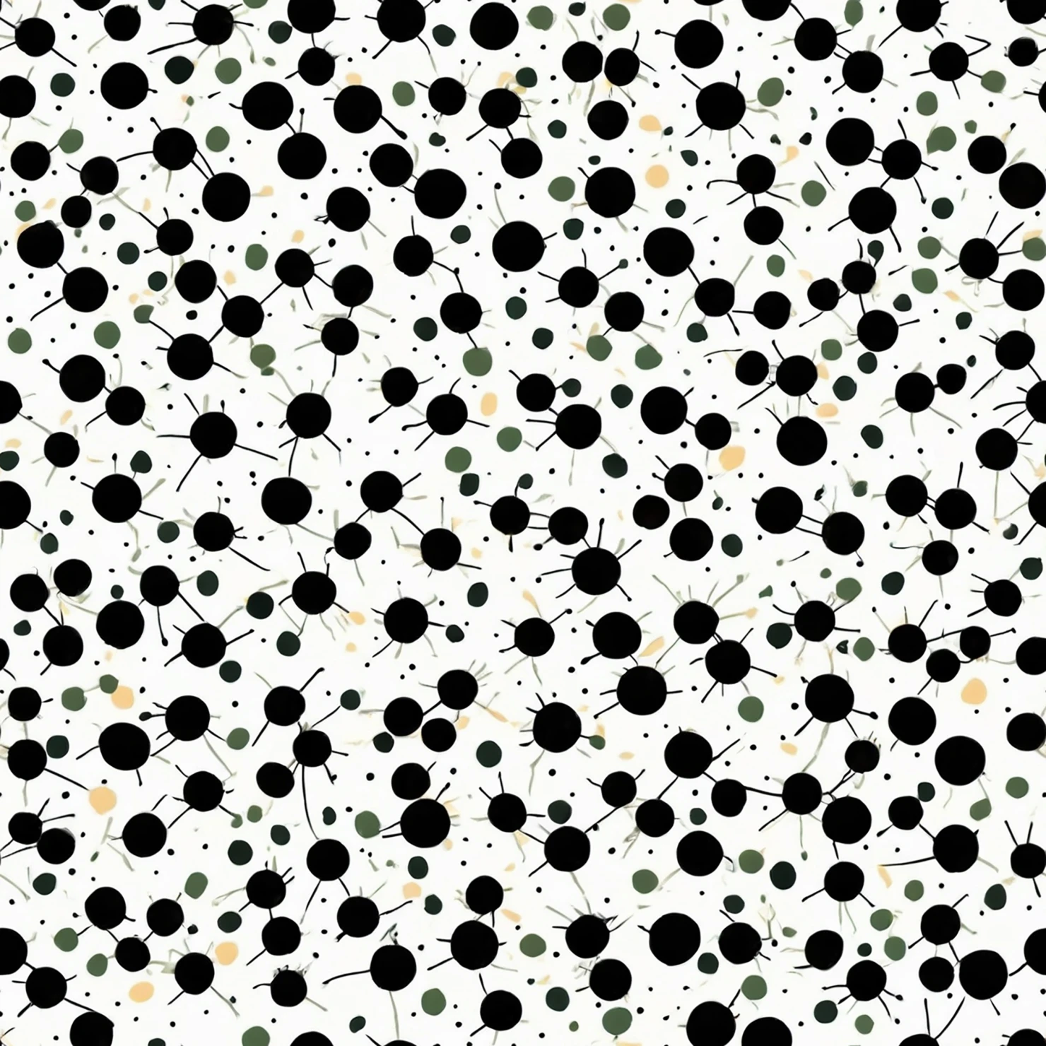 Black dots seamless pattern on a light color background #28944