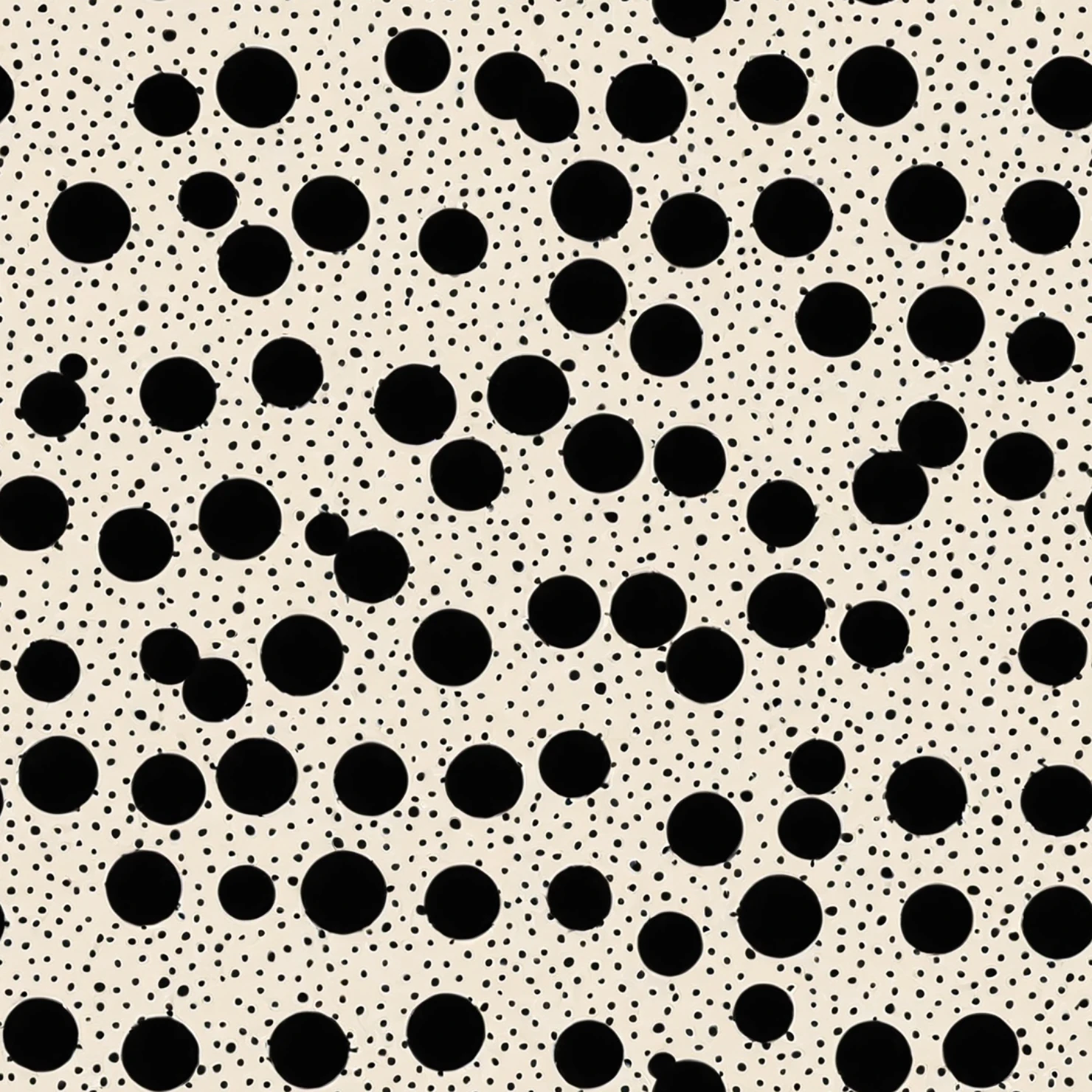 Black dots seamless pattern on a light color background #28949