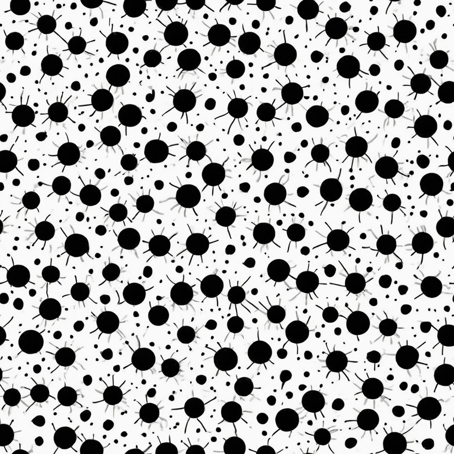 Black dots seamless pattern on a light color background #28969