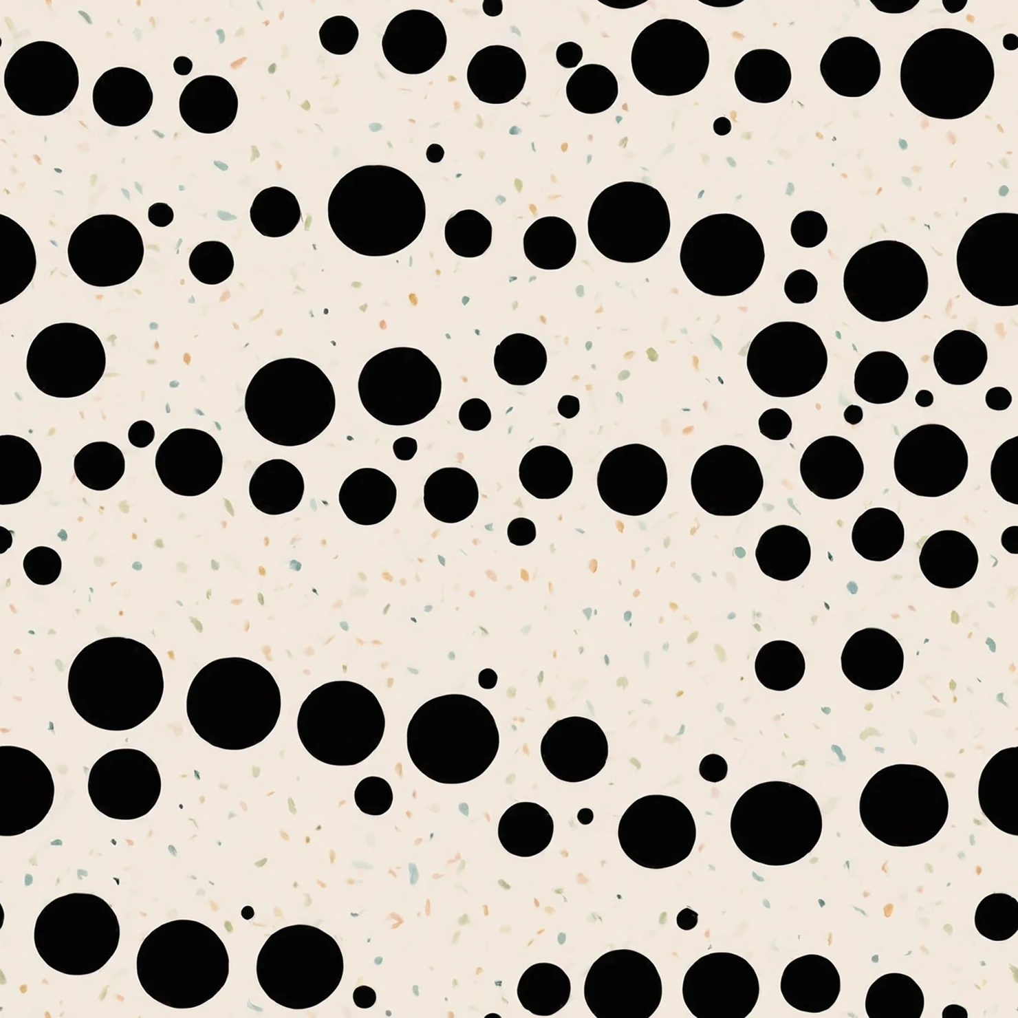 Black dots seamless pattern on a light color background #28984