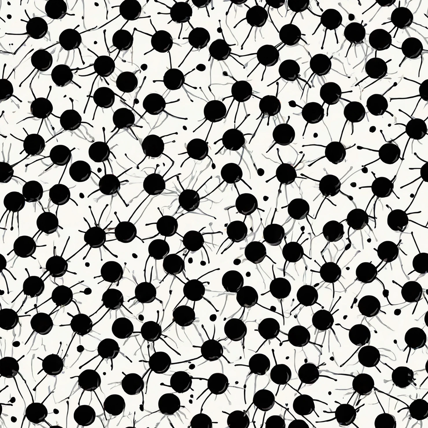 Black dots seamless pattern on a light color background #28995