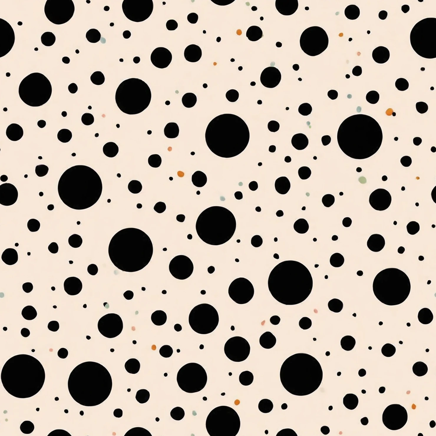 Black dots seamless pattern on a light color background #28996