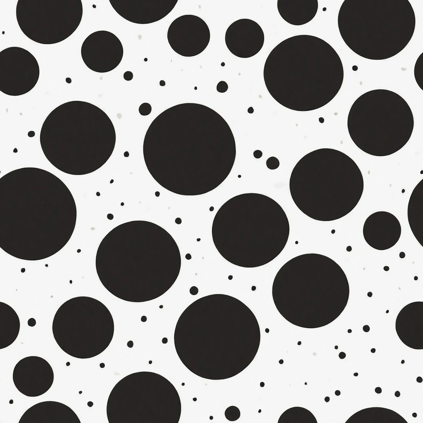 Black dots seamless pattern on a light color background #29003