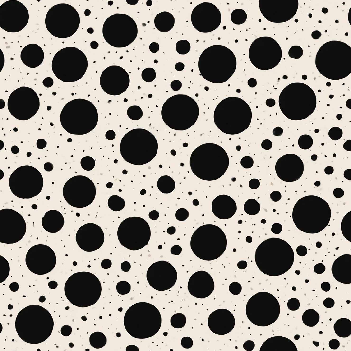 Black dots seamless pattern on a light color background #29035