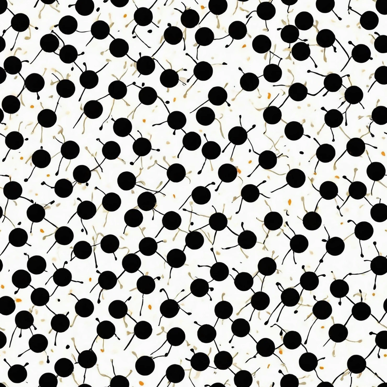 Black dots seamless pattern on a light color background #29043