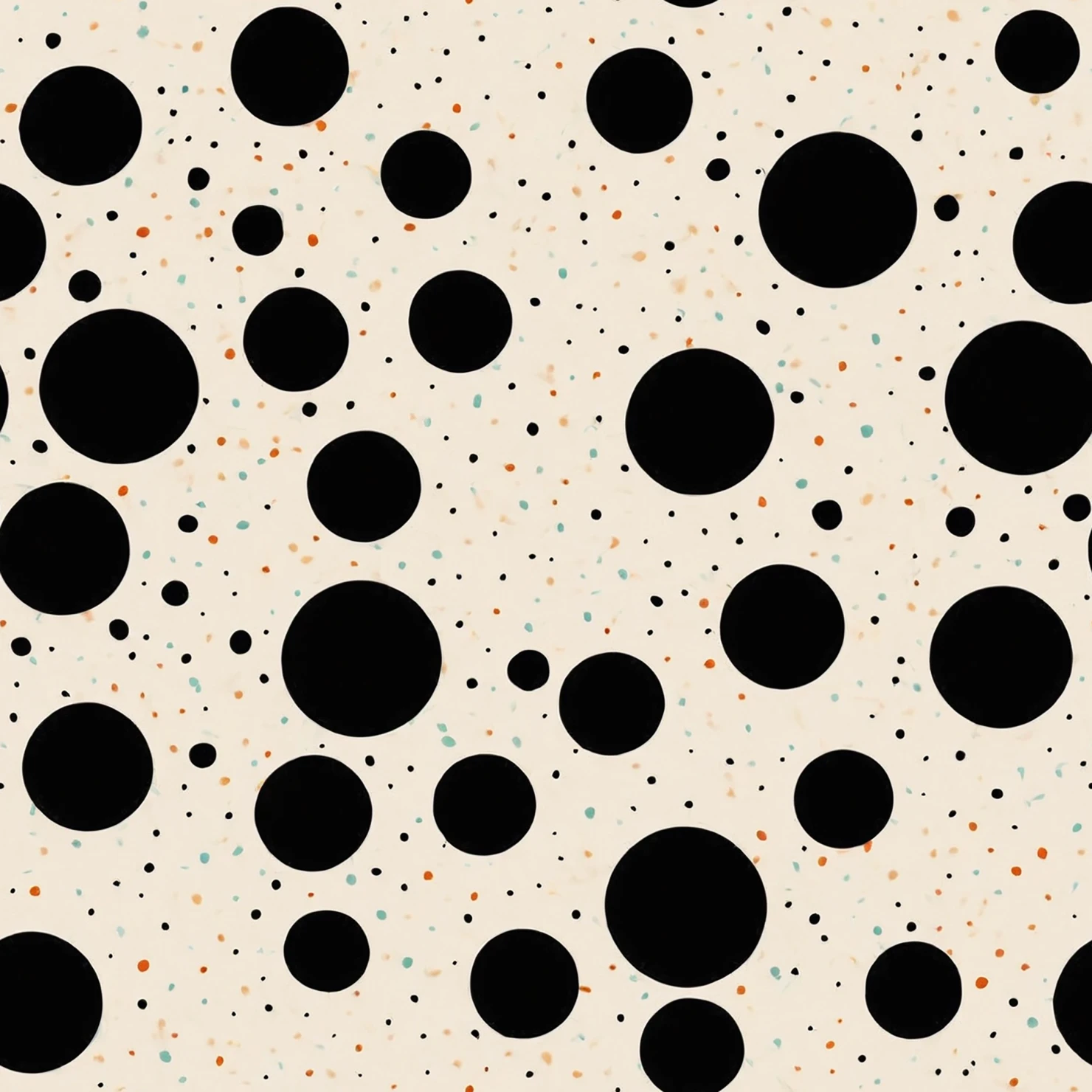 Black dots seamless pattern on a light color background #29044