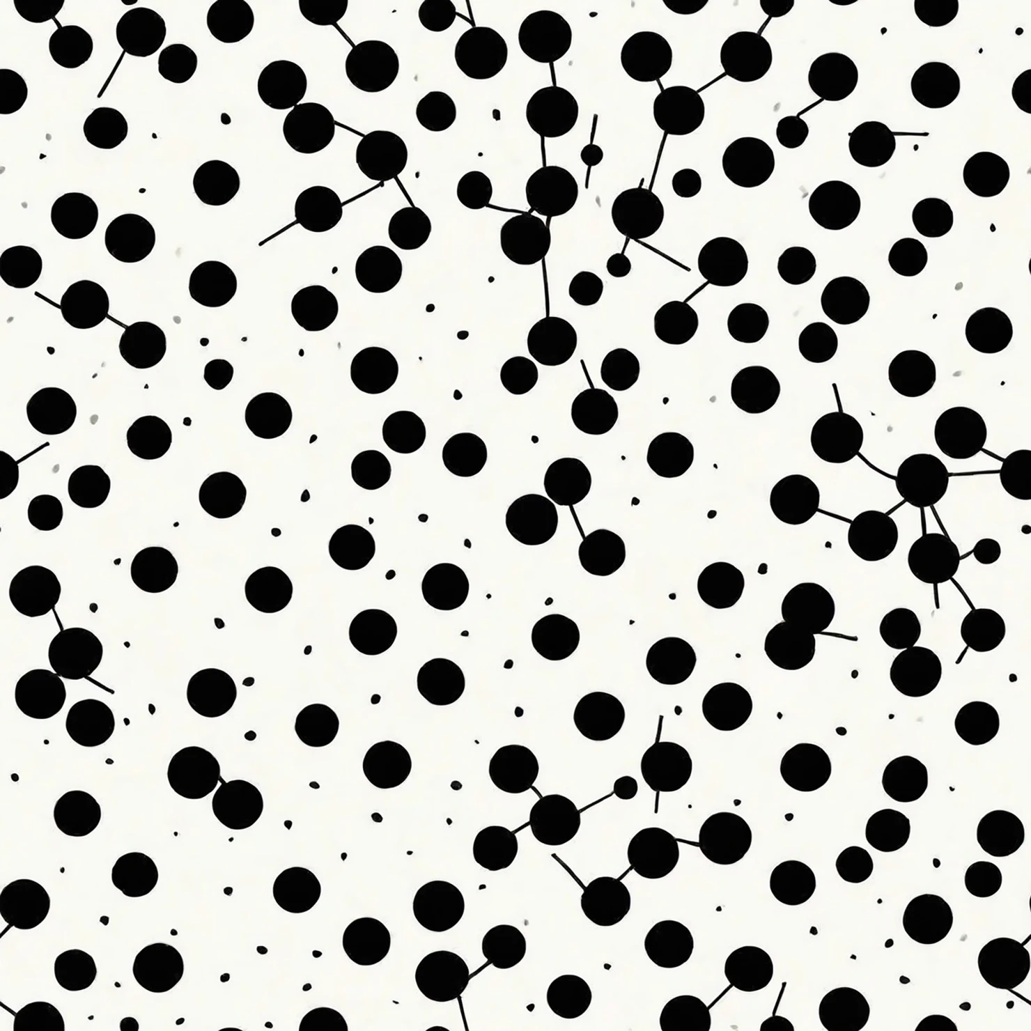 Black dots seamless pattern on a light color background #29051