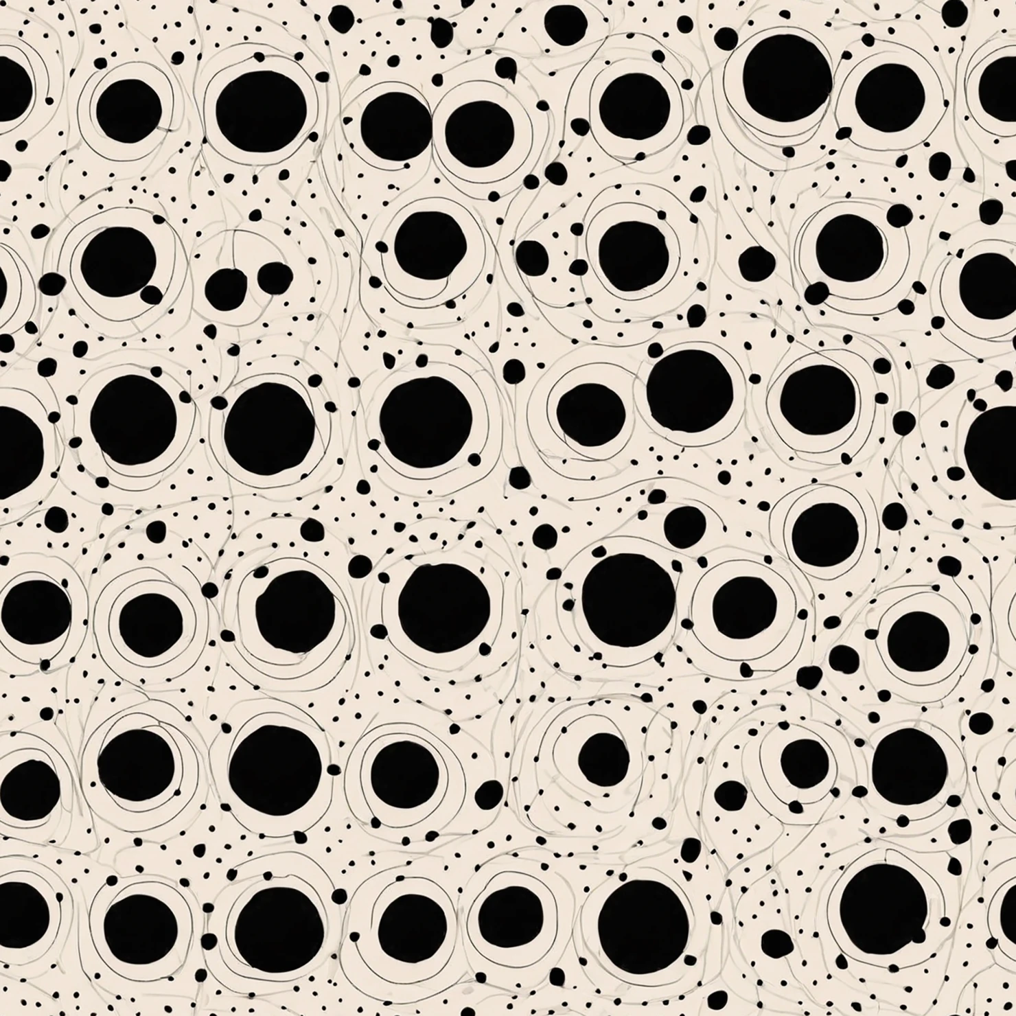 Black dots seamless pattern on a light color background #29060