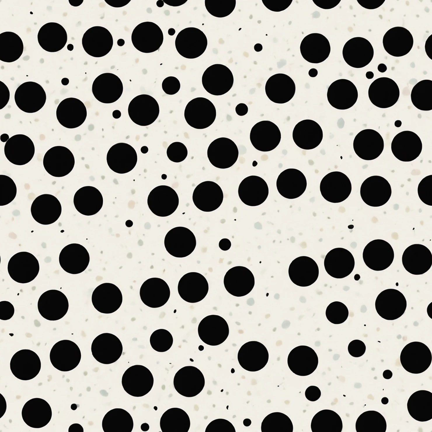 Black dots seamless pattern on a light color background #29072