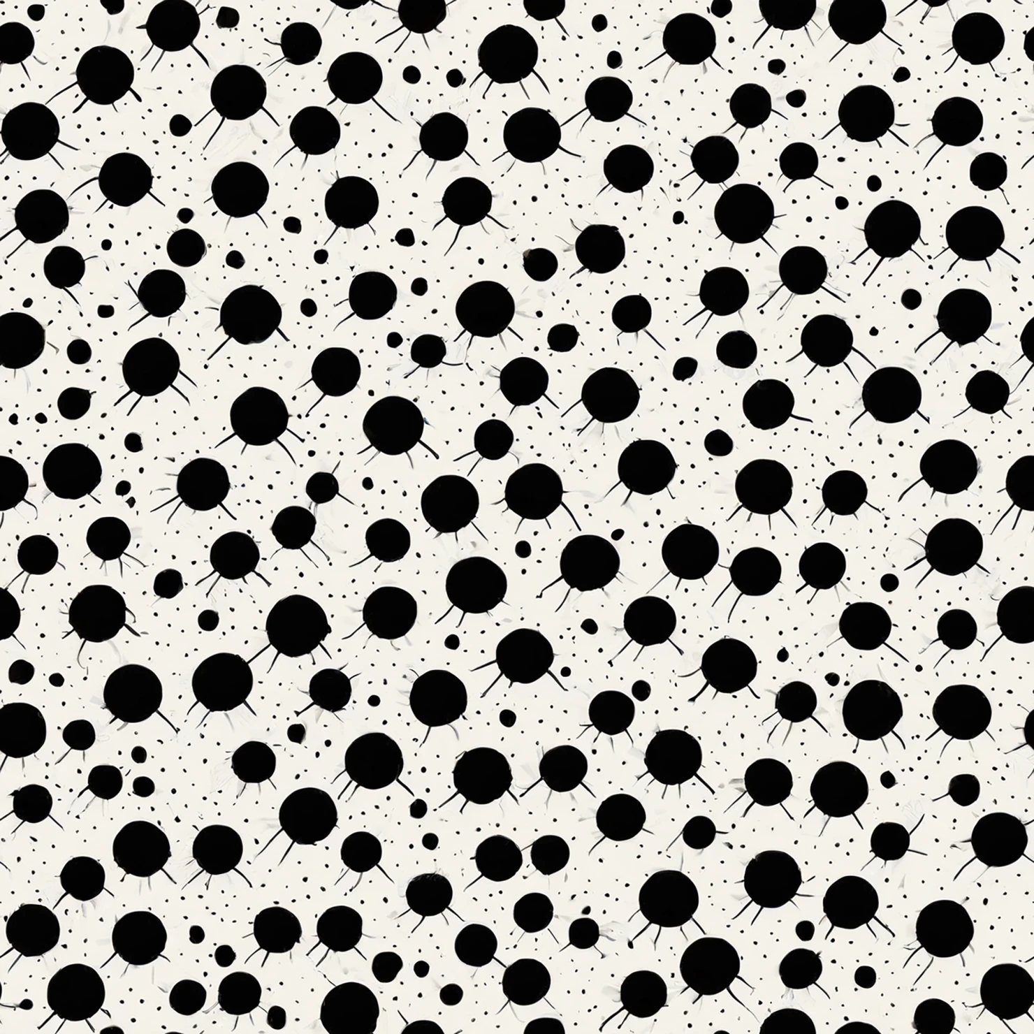 Black dots seamless pattern on a light color background #29075