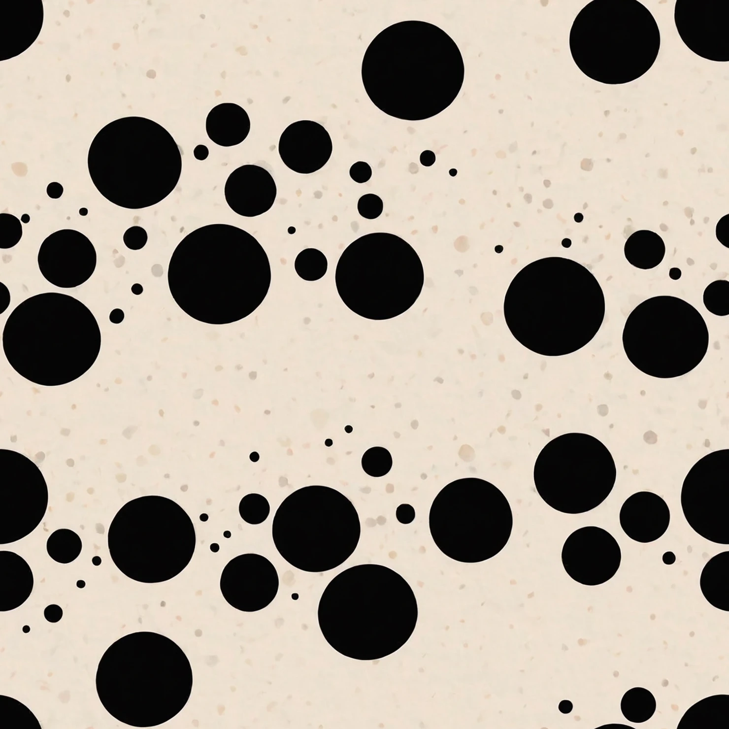 Black dots seamless pattern on a light color background #29104