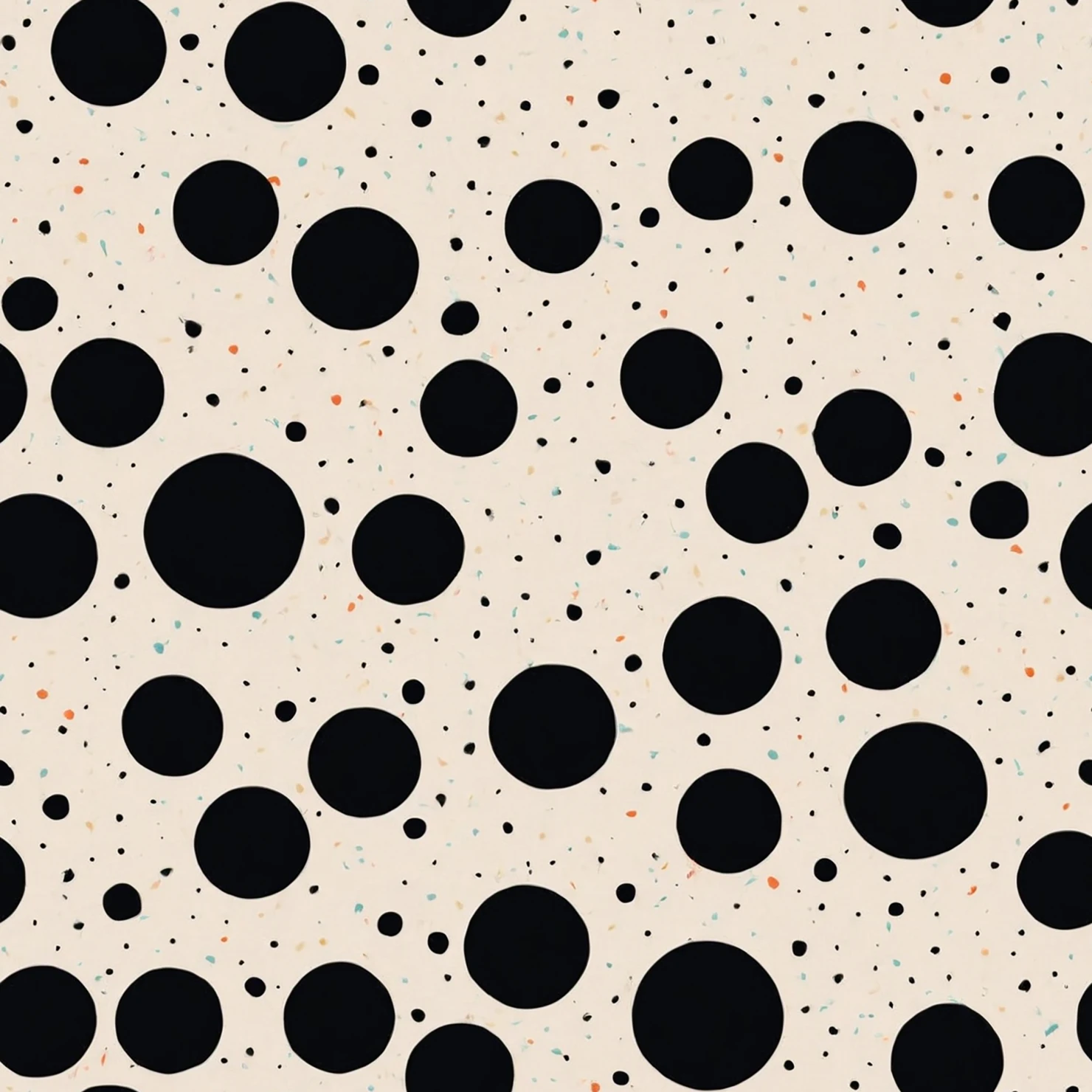 Black dots seamless pattern on a light color background #29127