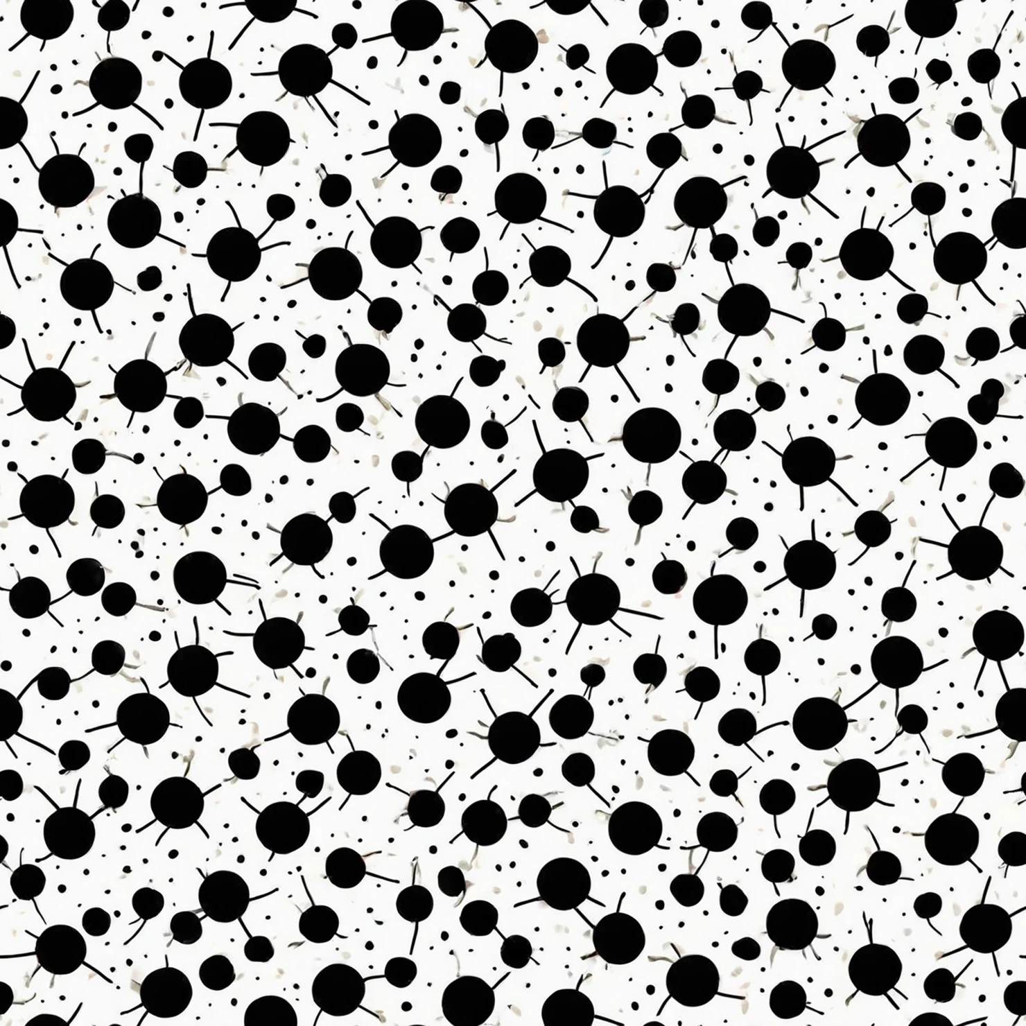Black dots seamless pattern on a light color background #29171