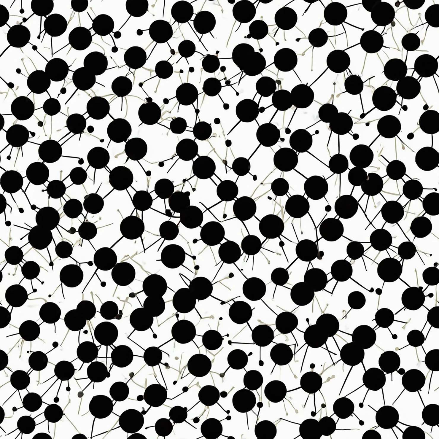 Black dots seamless pattern on a light color background #29177