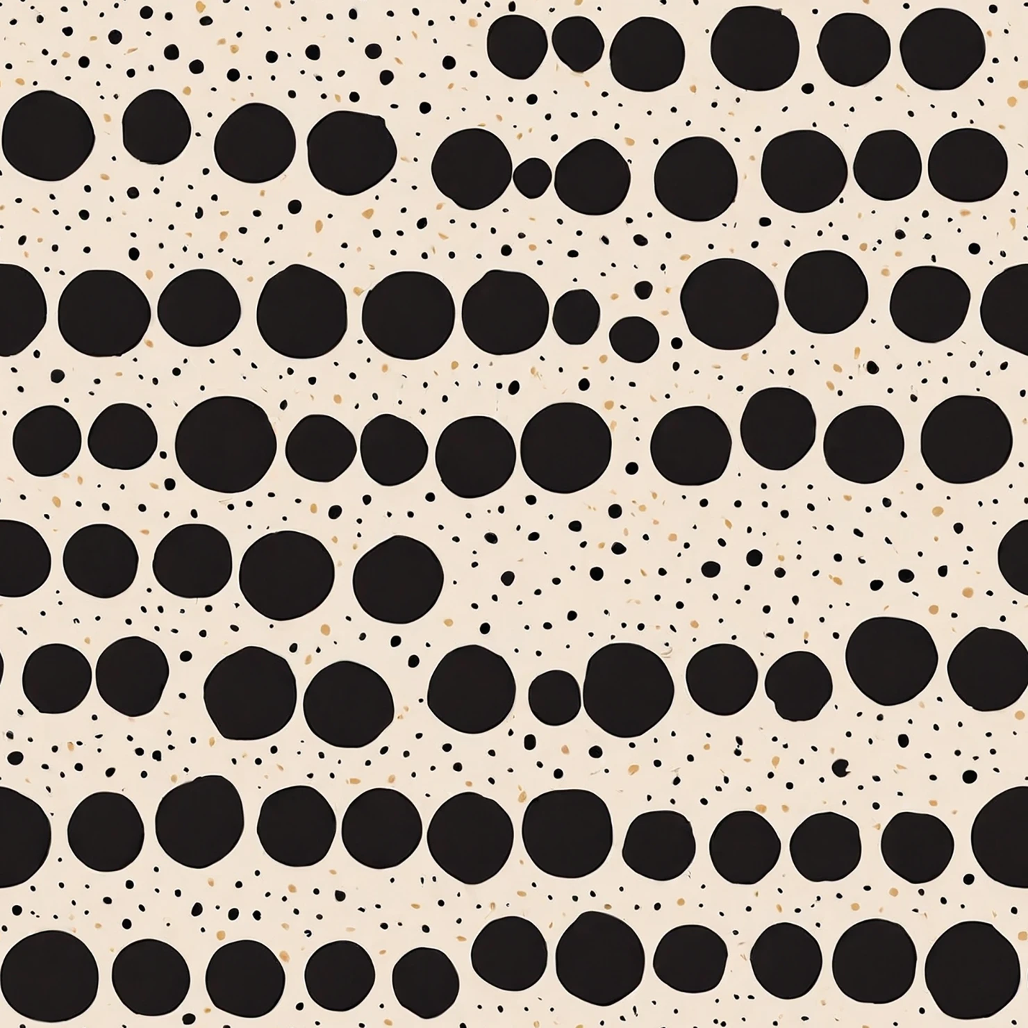 Black dots seamless pattern on a light color background #29195