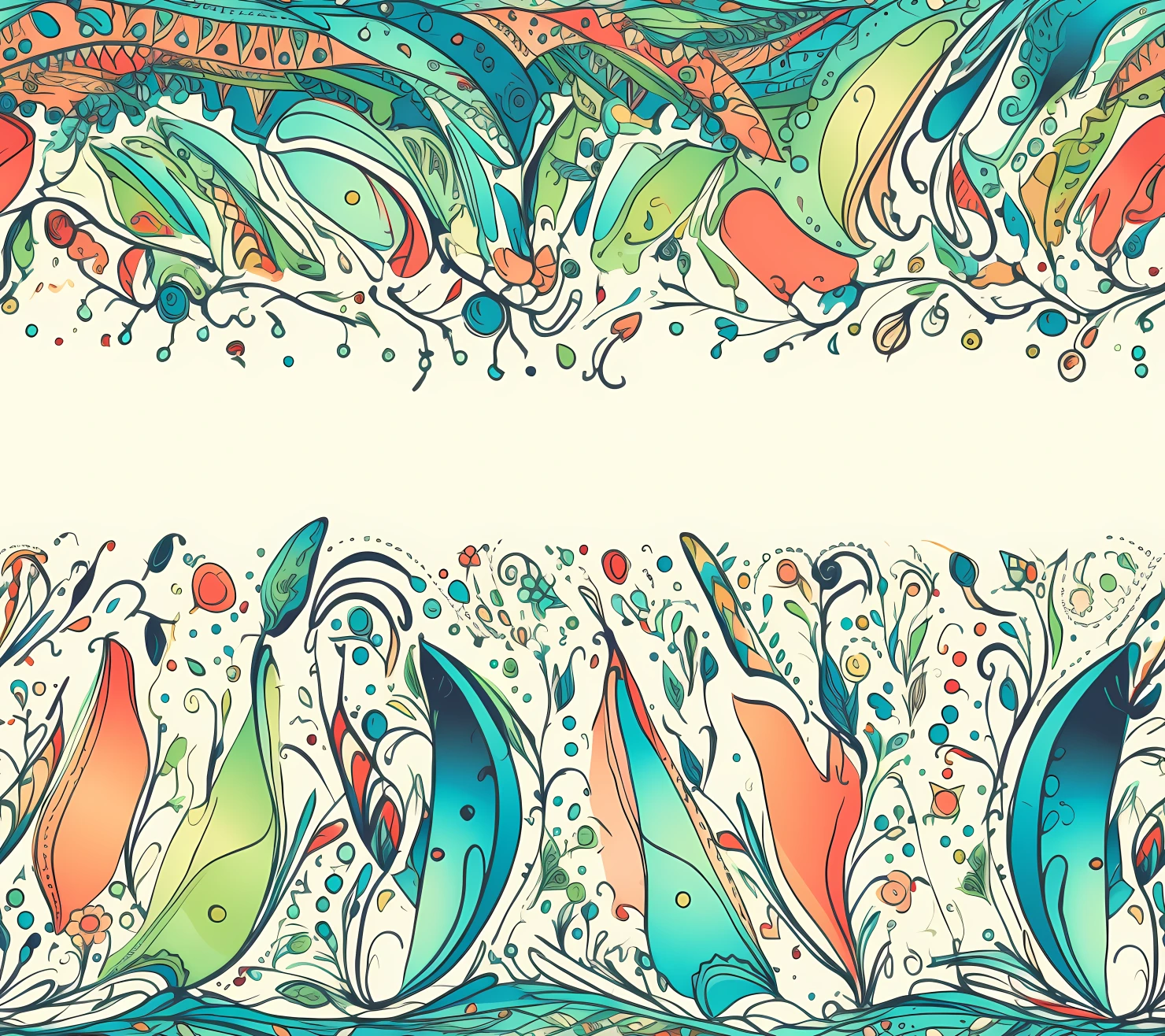 Clear lines boho seamless pattern on a light color background #29305