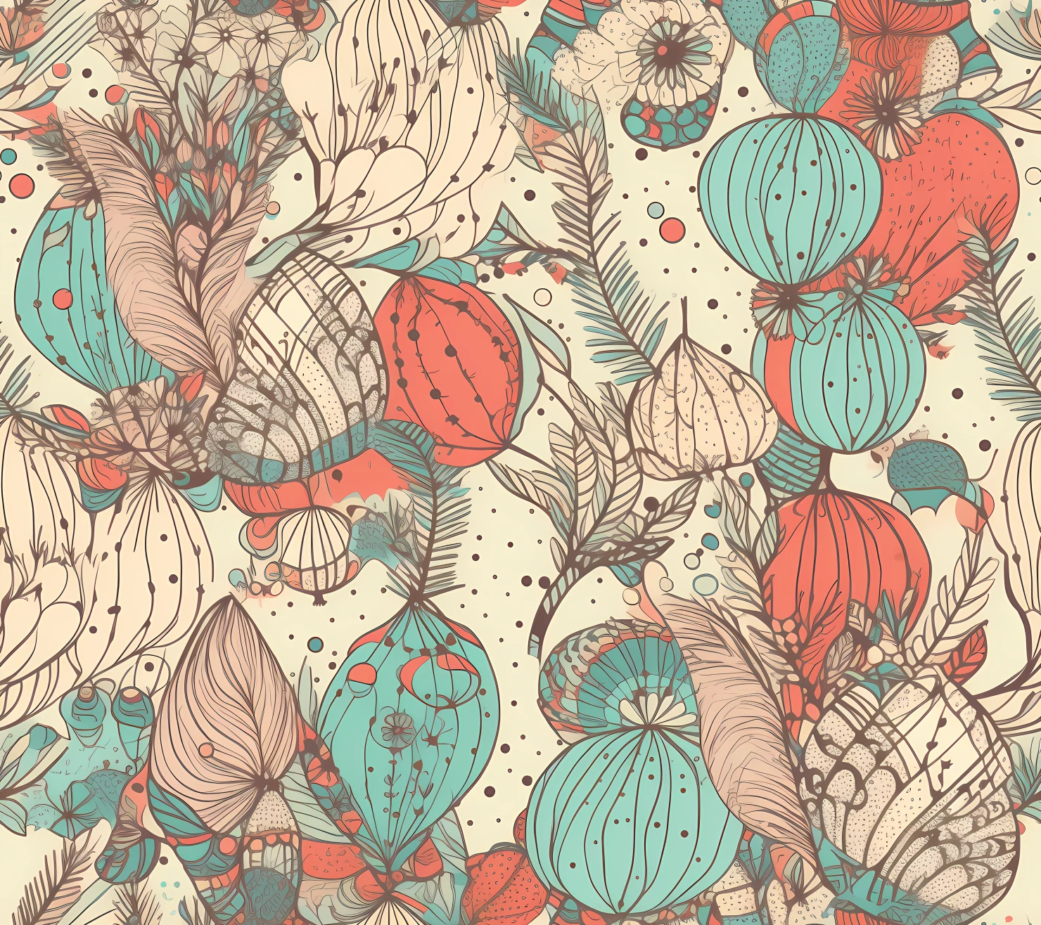 Christmas seamless pattern on a light color background #29467