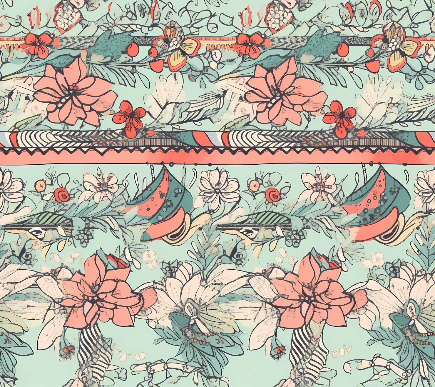 Christmas seamless pattern on a light color background #29469