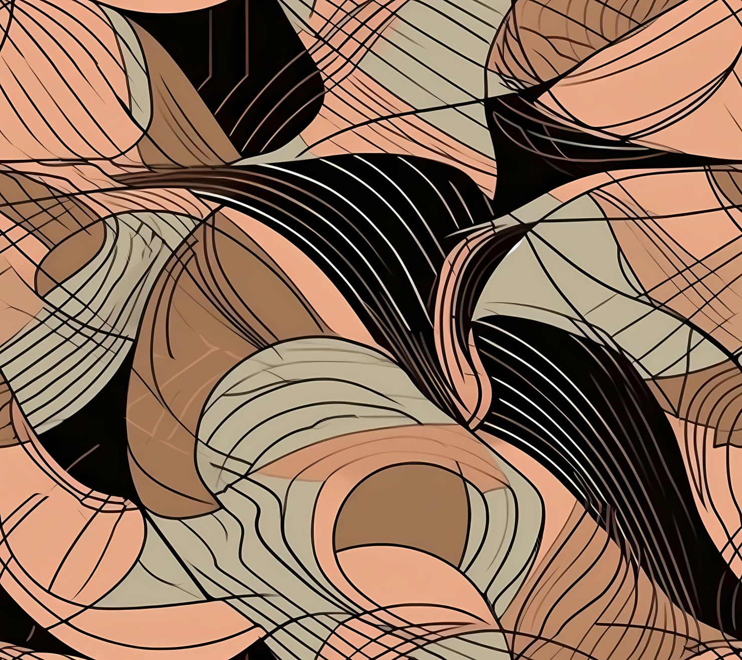 Contour plan background seamless pattern #29540