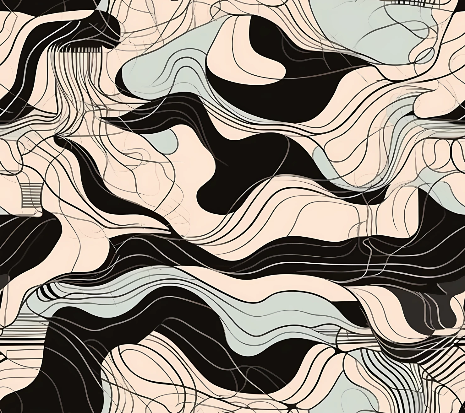 Contour plan background seamless pattern #29542