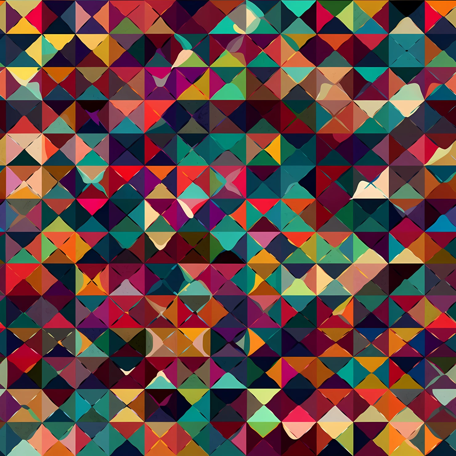 Diamond colorful seamless pattern on a light color background #29593