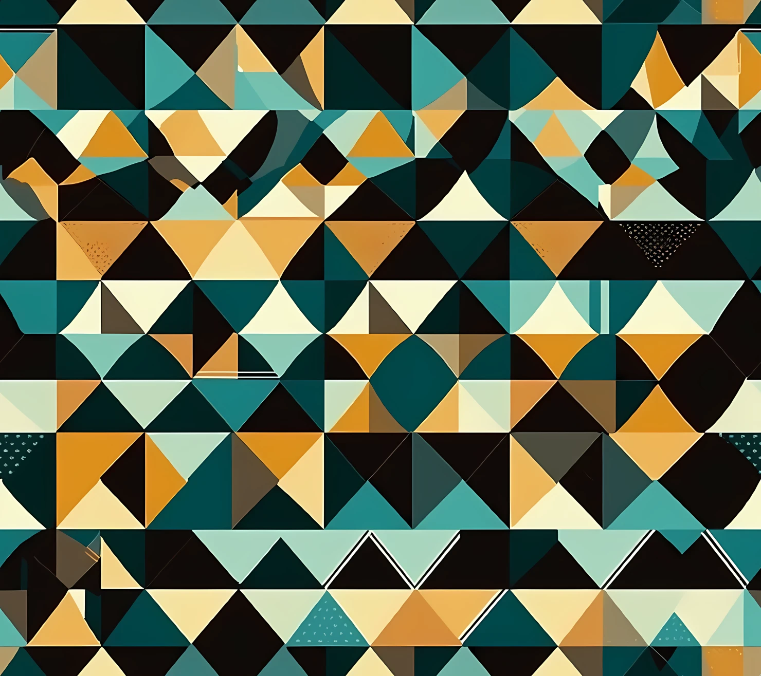 Geometric shapes seamless pattern on a light color background #29918