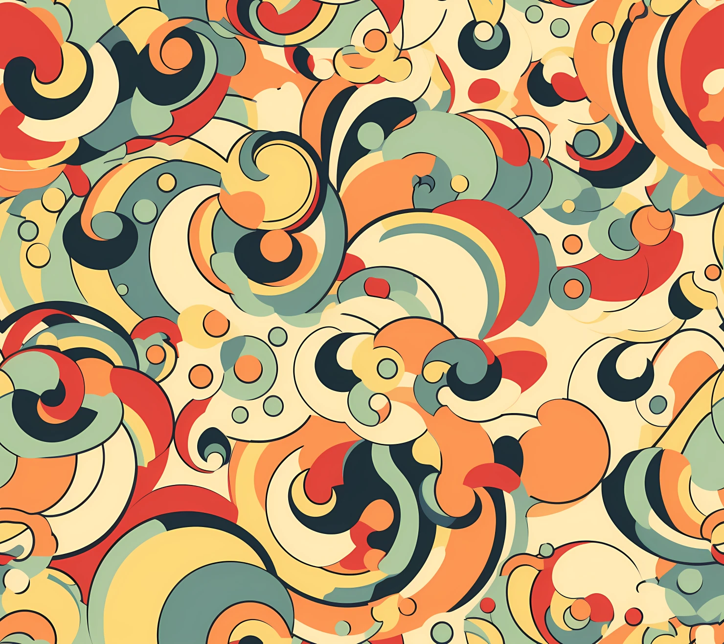 Happy face seamless pattern on a light color background #29953