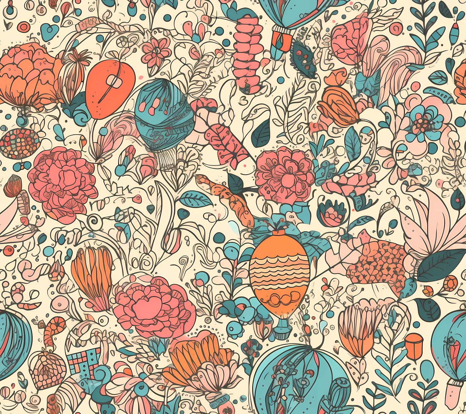 Happy Birthday seamless pattern on a light color background #29977