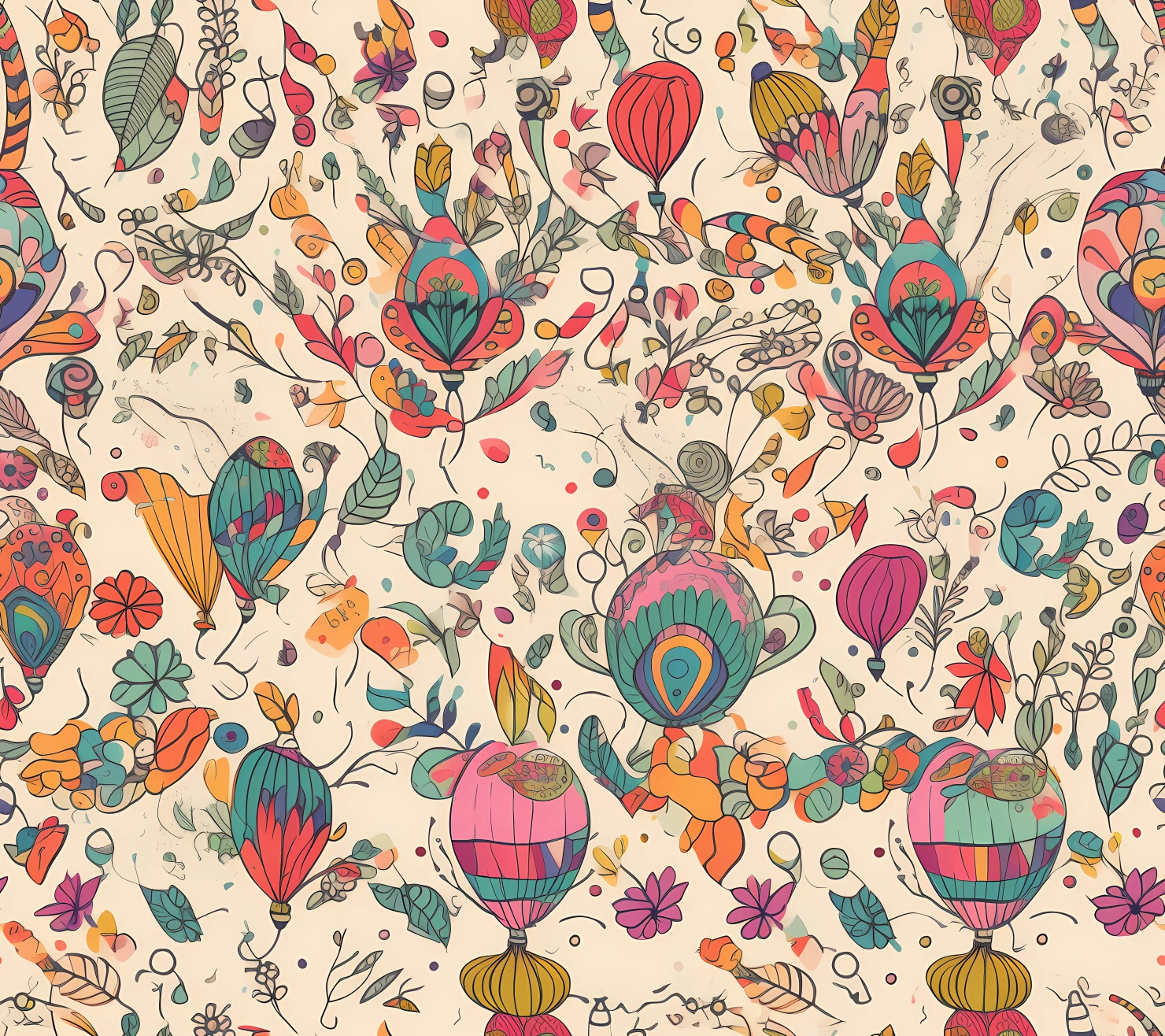 Happy Birthday seamless pattern on a light color background #29978