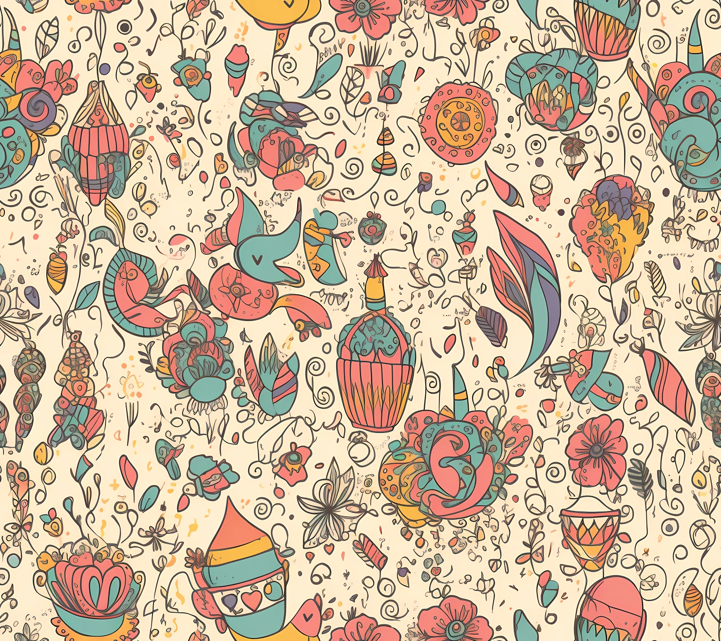 Happy Birthday seamless pattern on a light color background #29979