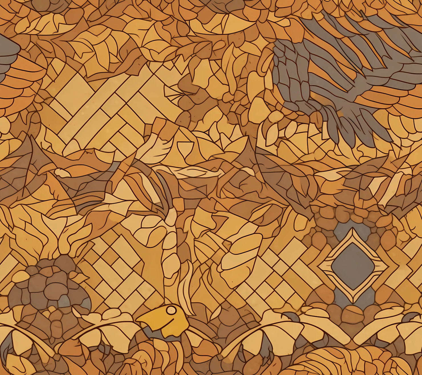 Eagle dragon seamless pattern on a light color background #30050