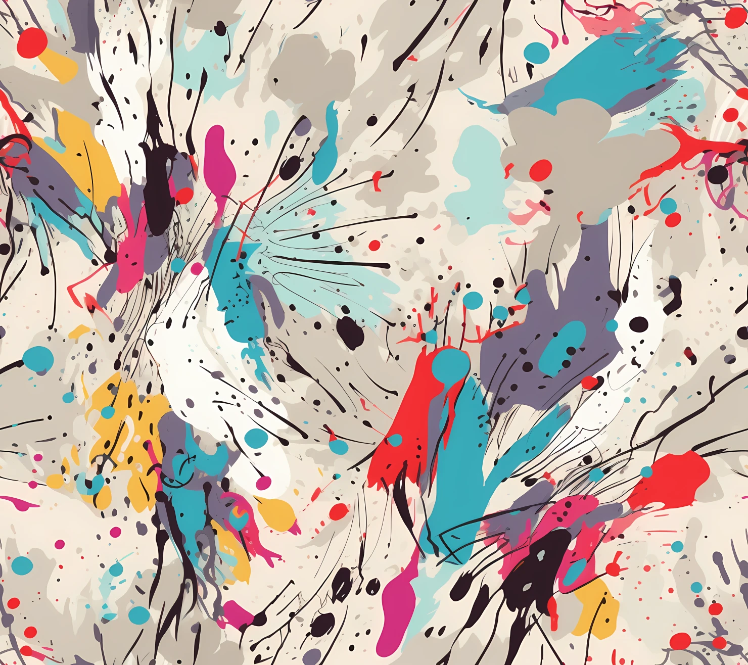 Watercolor seamless pattern on a light color background #30174
