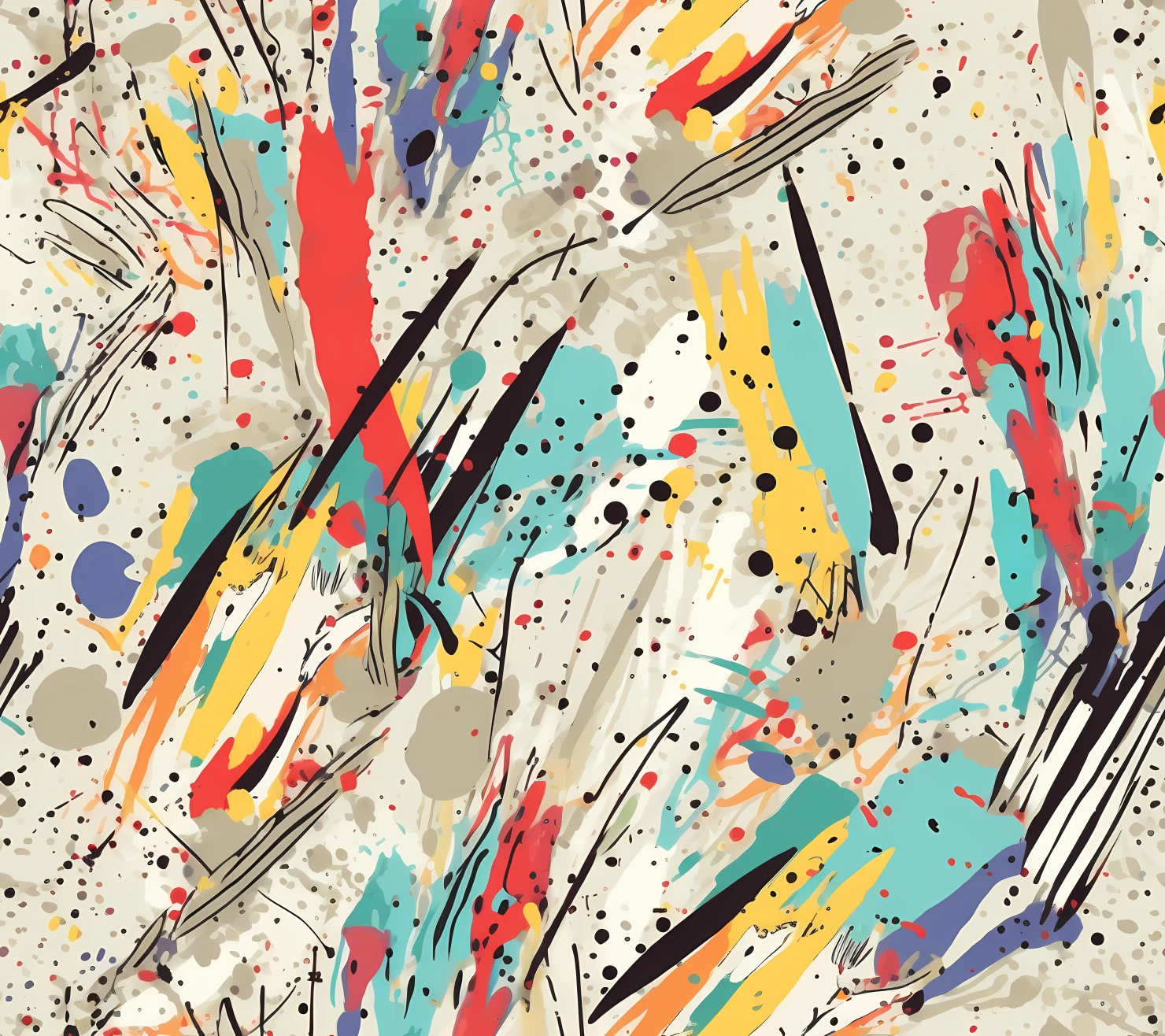 Watercolor seamless pattern on a light color background #30175