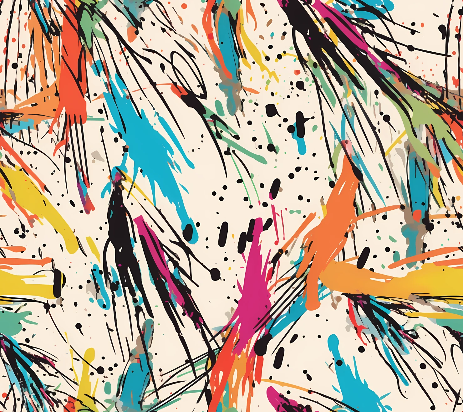 Watercolor seamless pattern on a light color background #30178