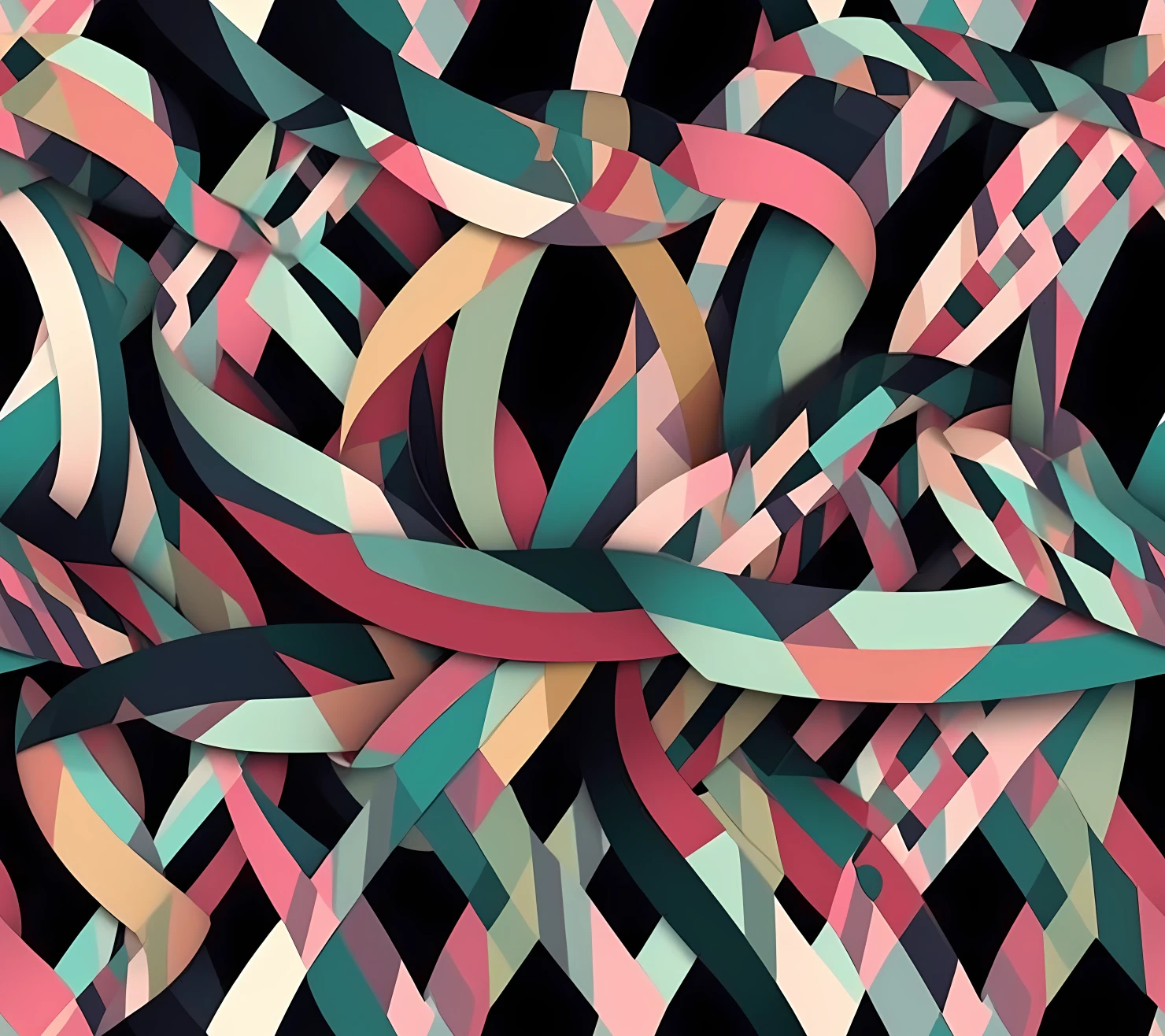 Ribbon bow seamless pattern on a light color background #30237