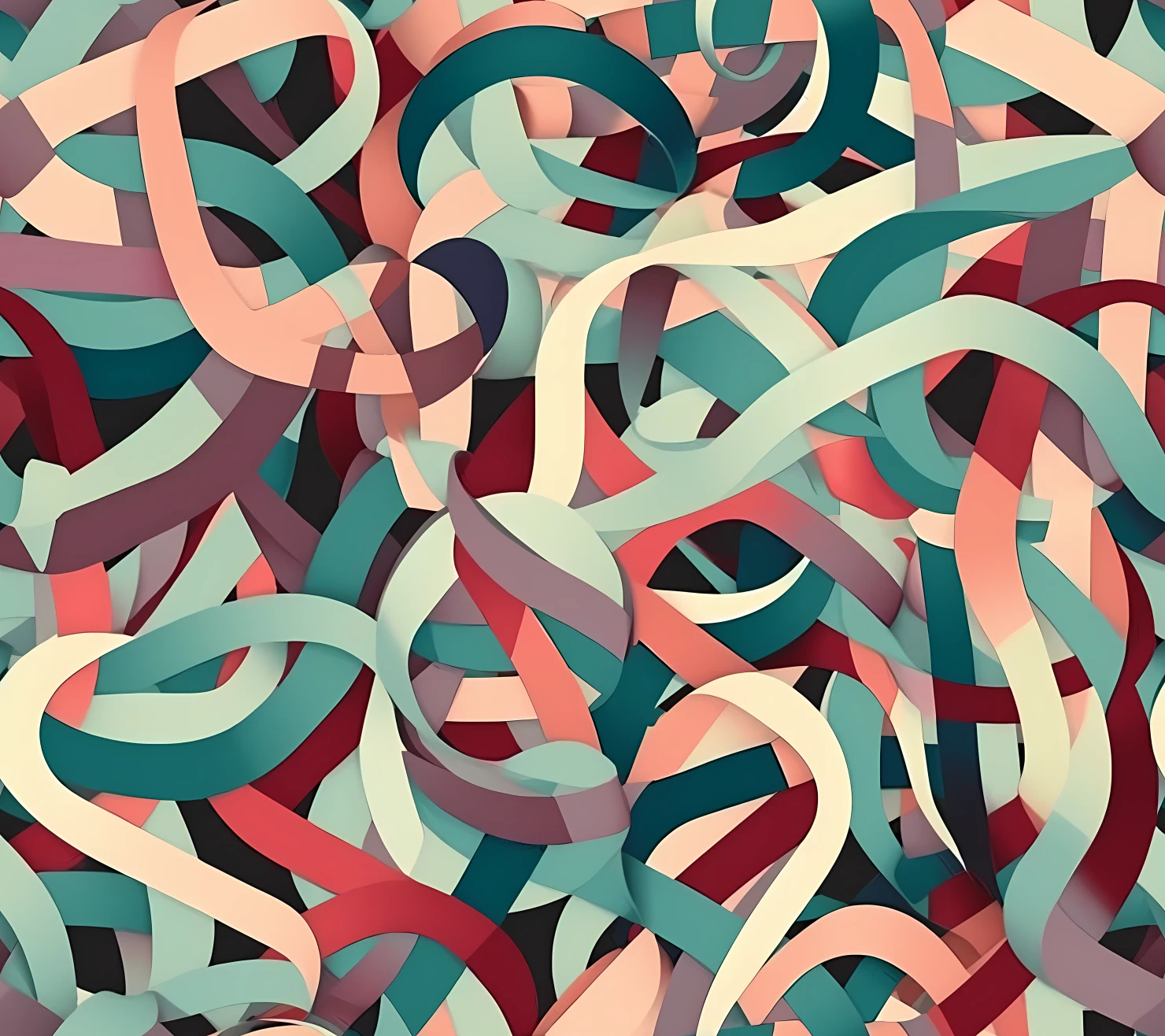 Ribbon bow seamless pattern on a light color background #30238
