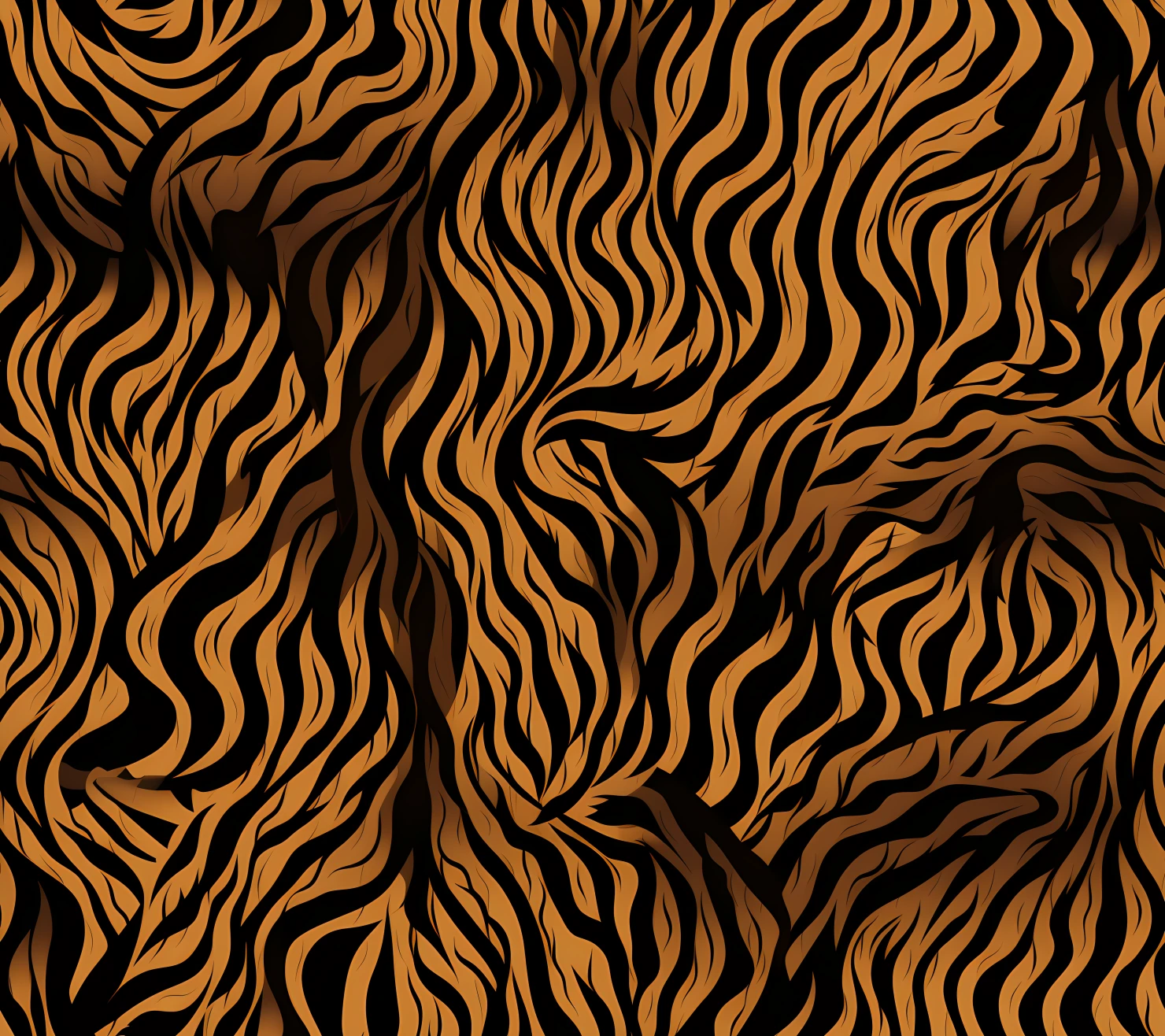 Tiger skin seamless pattern on a light color background #30248
