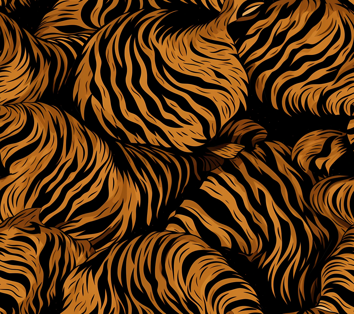 Tiger skin seamless pattern on a light color background #30250