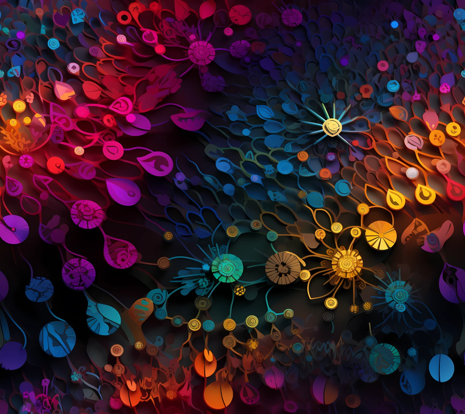 Felipe seamless pattern on a light color background #30253